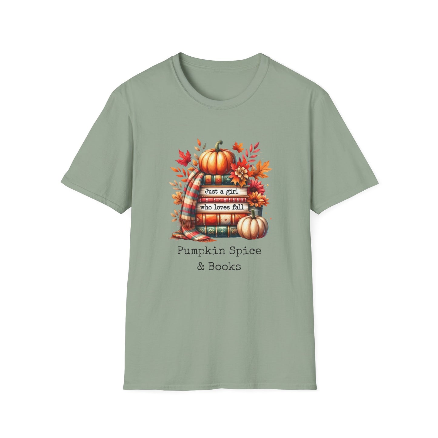 Pumpkin Spice & Books – Fall Reading T-Shirt