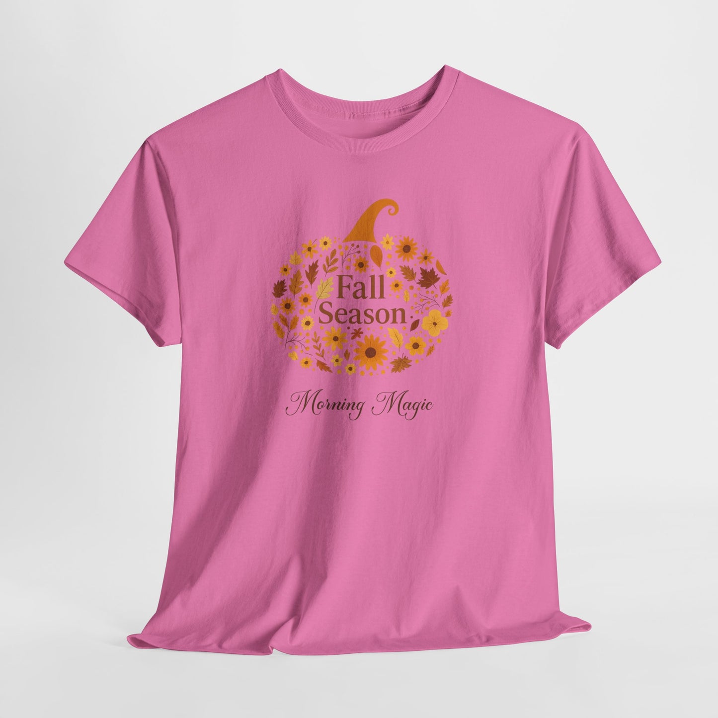 Fall Season Pumpkin T-Shirt, Morning Magic Graphic Tee