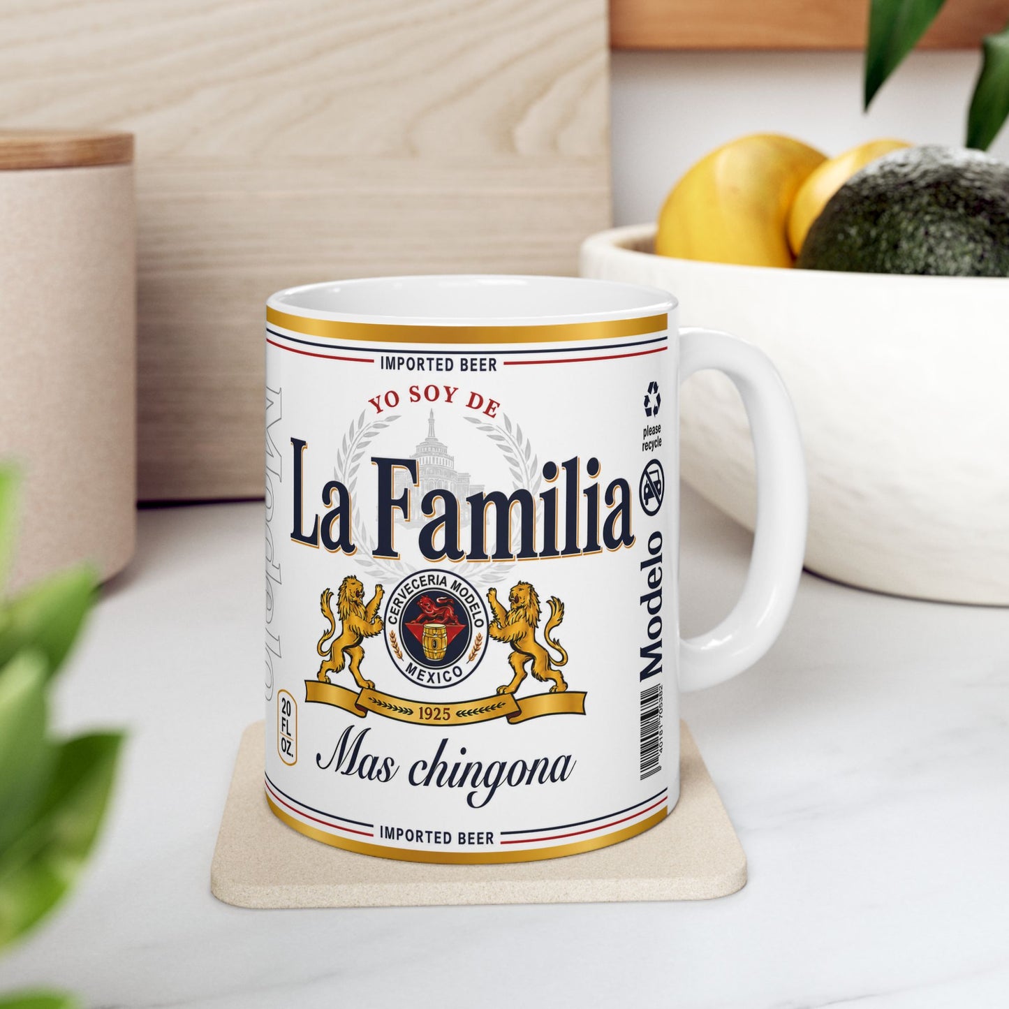 Yo Soy de La Familia Más Chingona Mug, Family Gift, Funny Coffee Cup