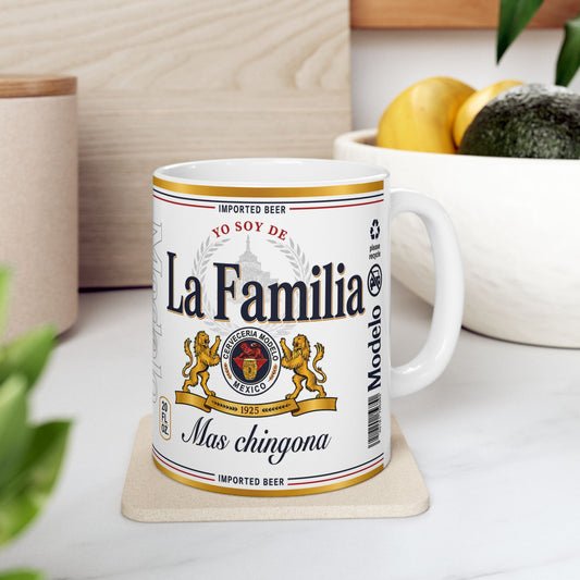 Yo Soy de La Familia Más Chingona Mug, Family Gift, Funny Coffee Cup