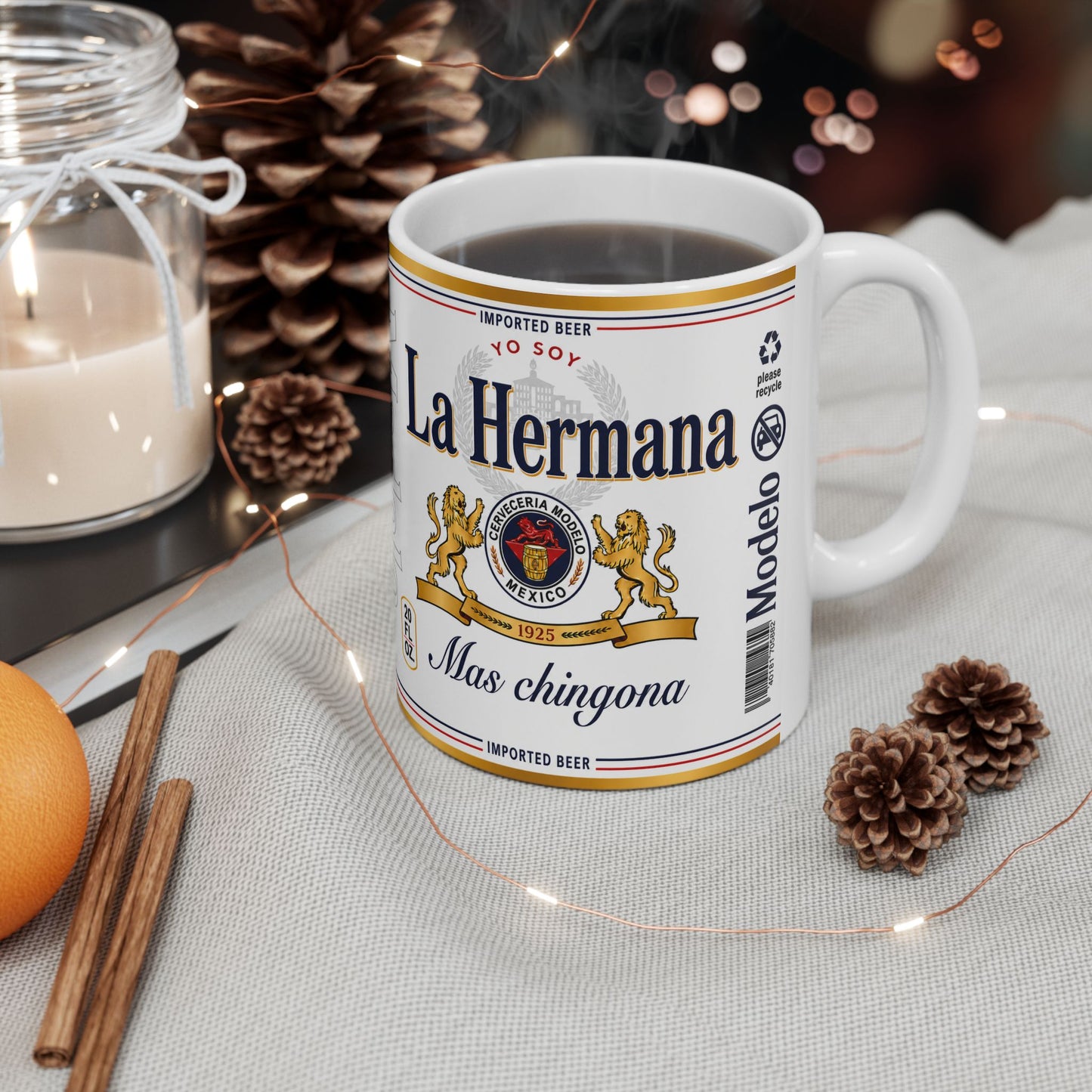 Yo Soy La Hermana Más Chingona Mug, Spanish Sister Gift