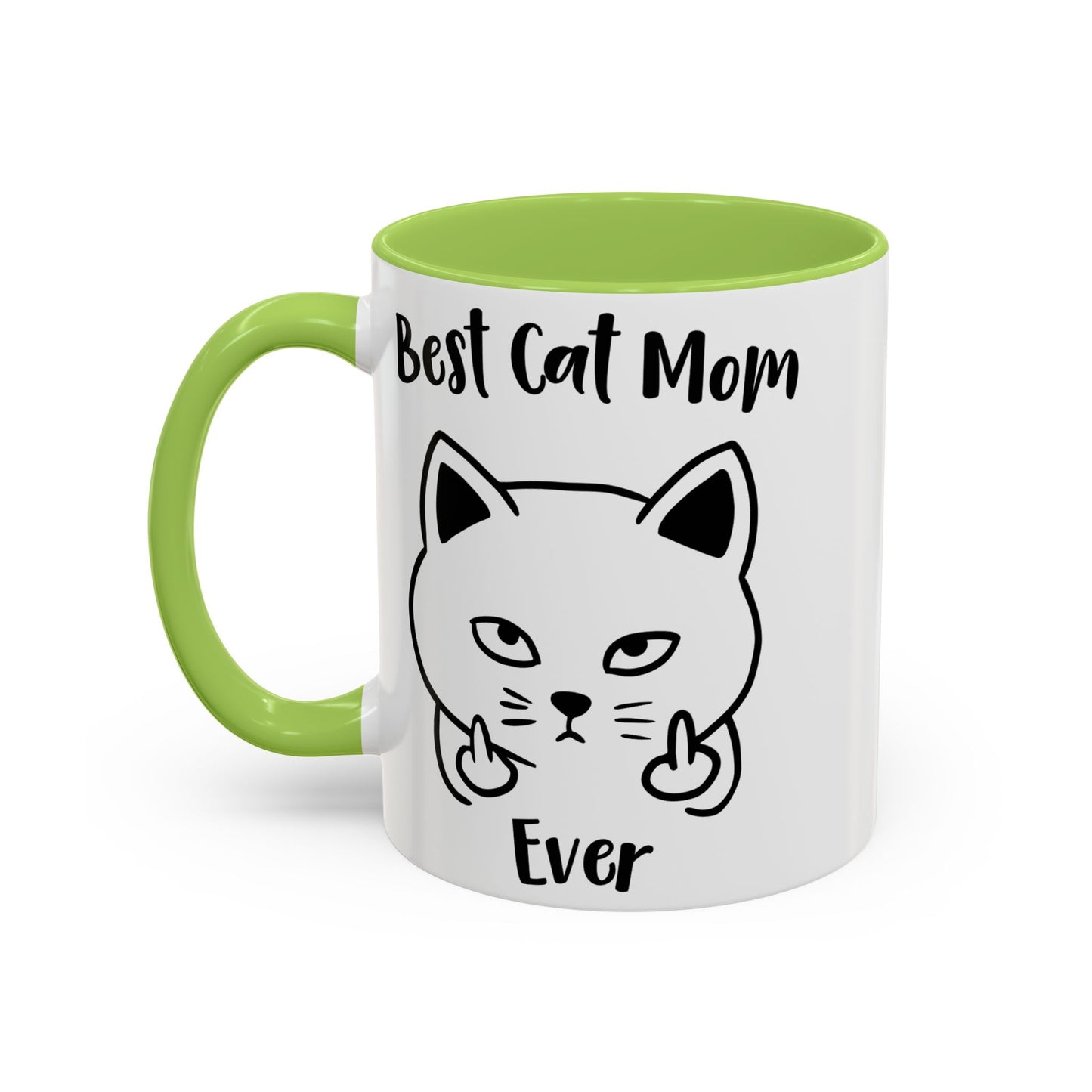Best Cat Mom Ever Mug, Funny Cat Lover Coffee Cup