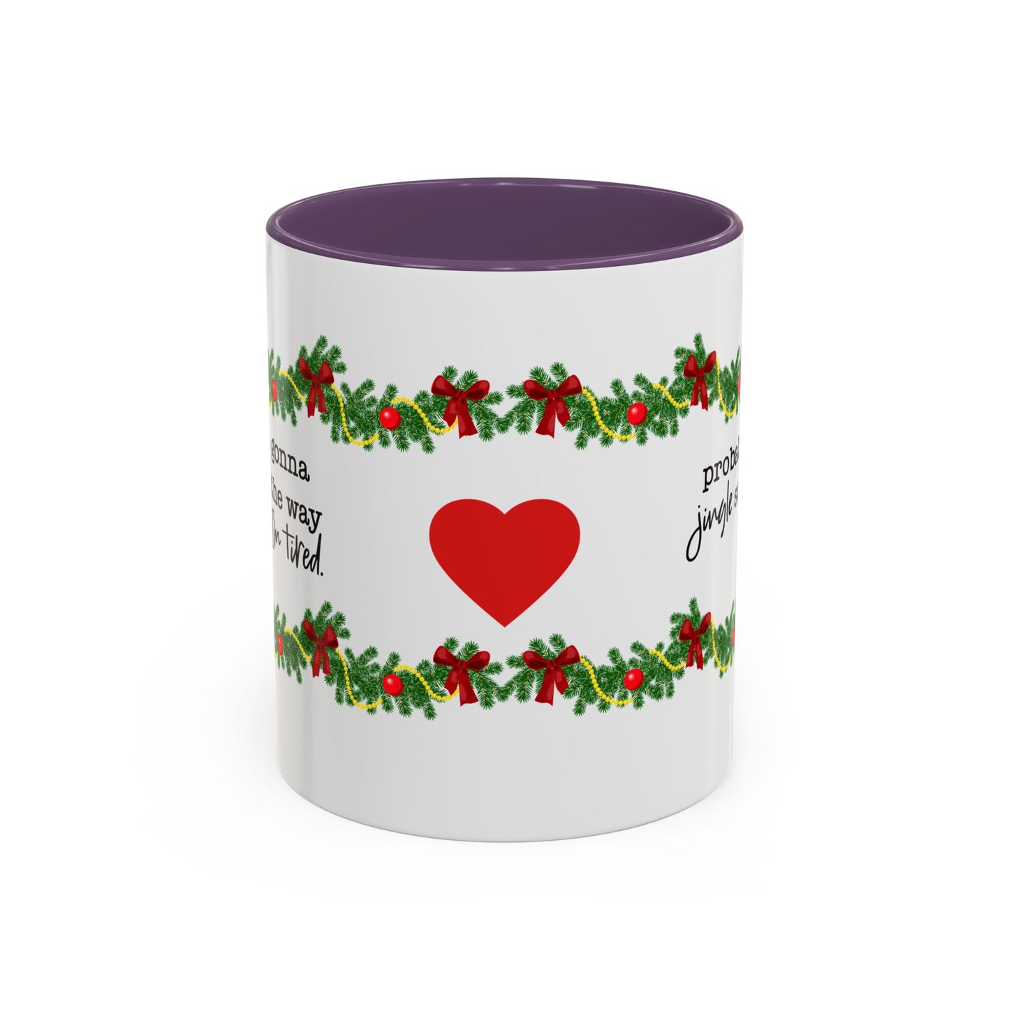 Funny Christmas Garland Mug.