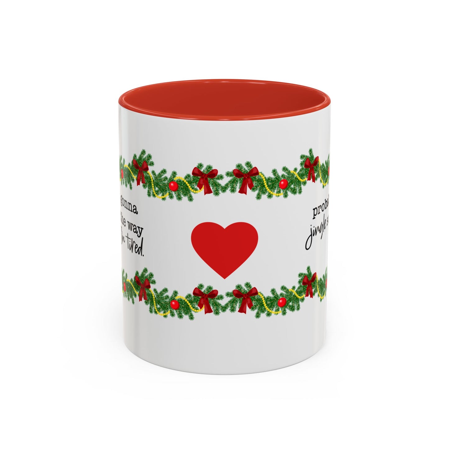 Funny Christmas Garland Mug.