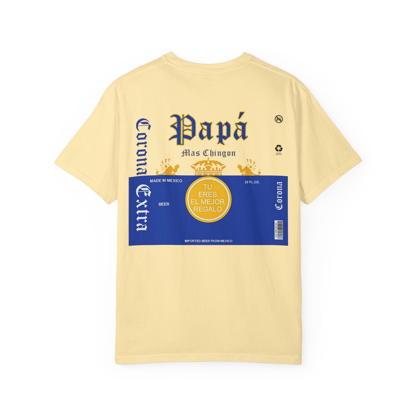Beer T-shirt for Dads, Corona Extra Papa Mas Chingon