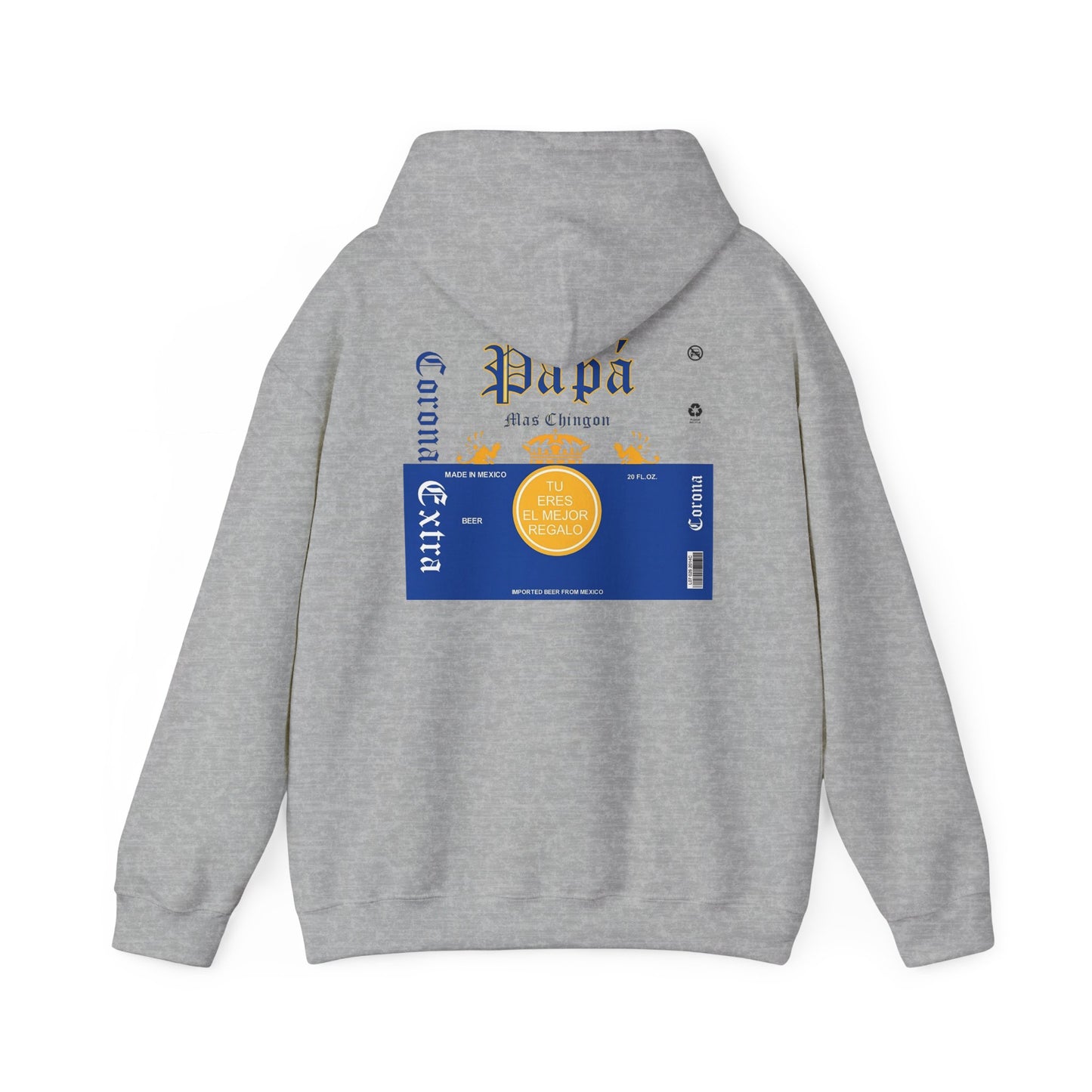 Cool Hoodie for Dad, Corona Extra Papa Mas Chingon