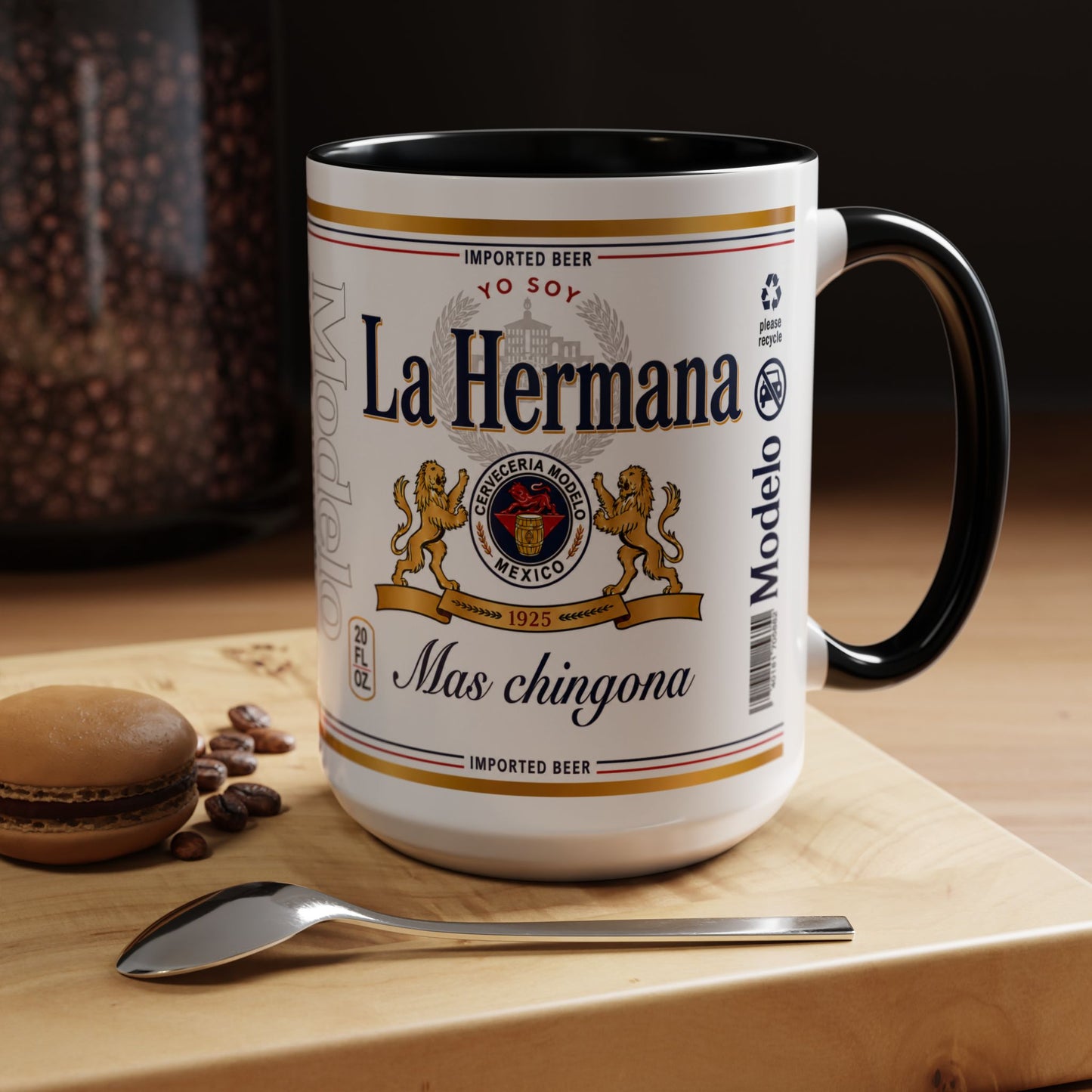 La Hermana Más Chingona Mug, Funny Spanish Sister Coffee Cup