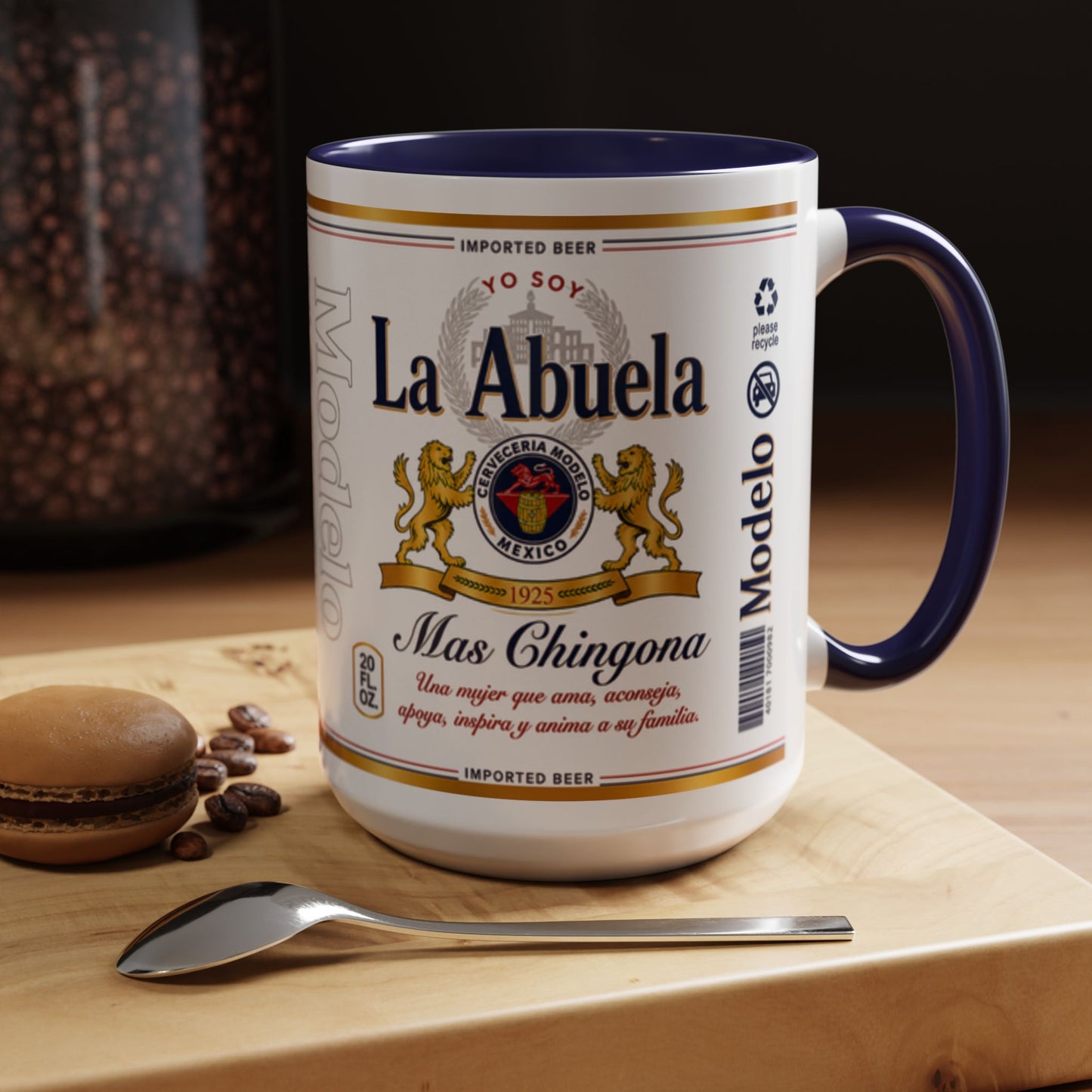 La Abuela Más Chingona Mug, Spanish Grandma Coffee Cup