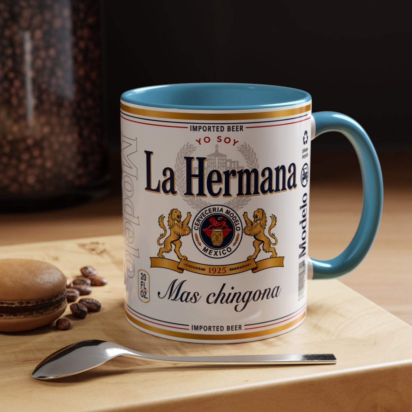 La Hermana Más Chingona Mug, Funny Spanish Sister Coffee Cup