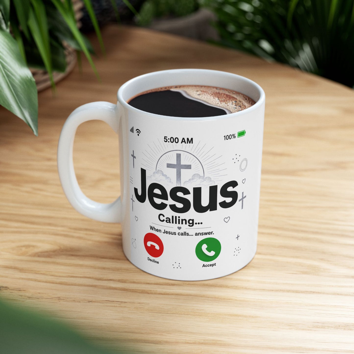 Jesus Calling Mug, Christian Coffee Cup