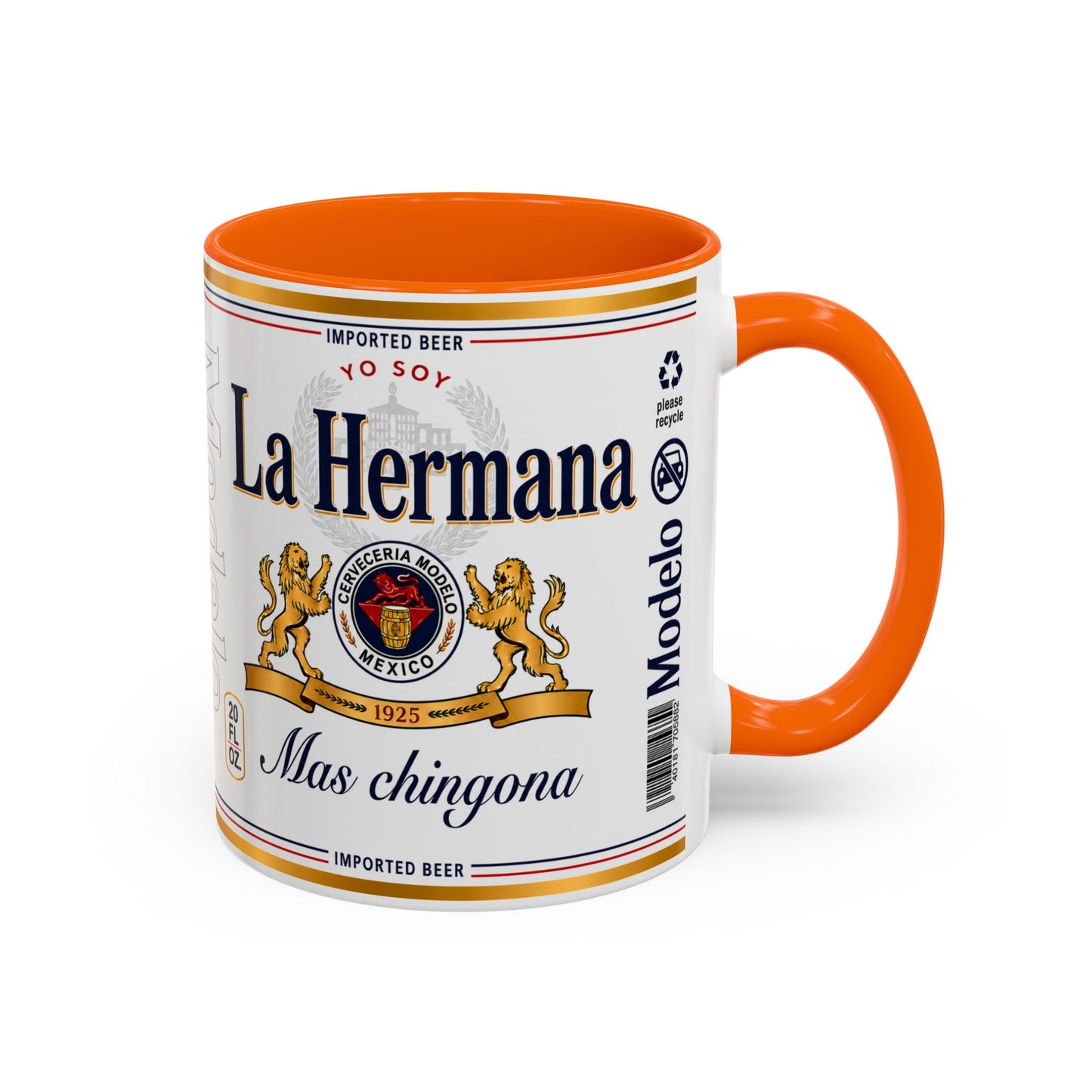 La Hermana Más Chingona Mug, Funny Spanish Sister Coffee Cup