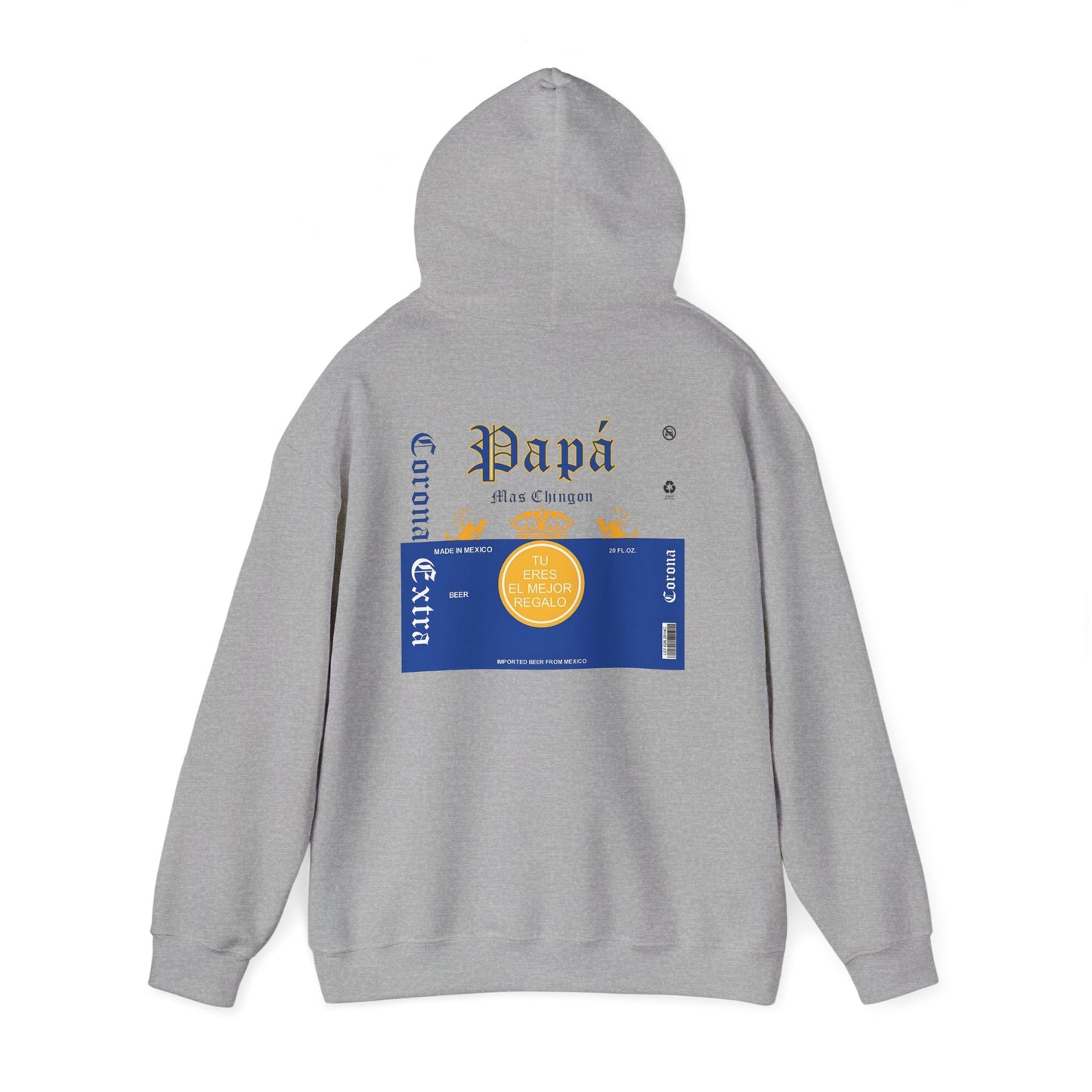 Cool Hoodie for Dad, Corona Extra Papa Mas Chingon