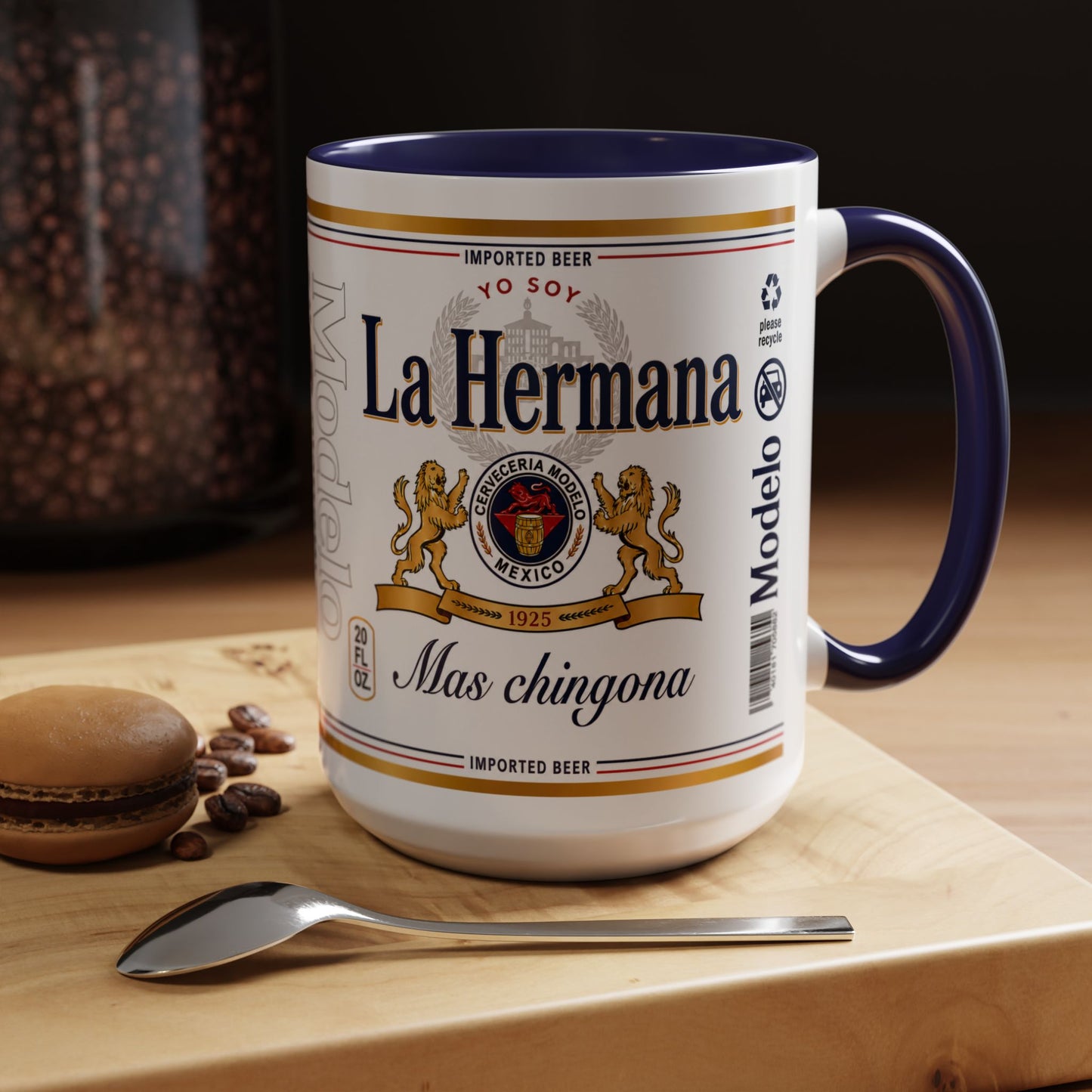 La Hermana Más Chingona Mug, Funny Spanish Sister Coffee Cup