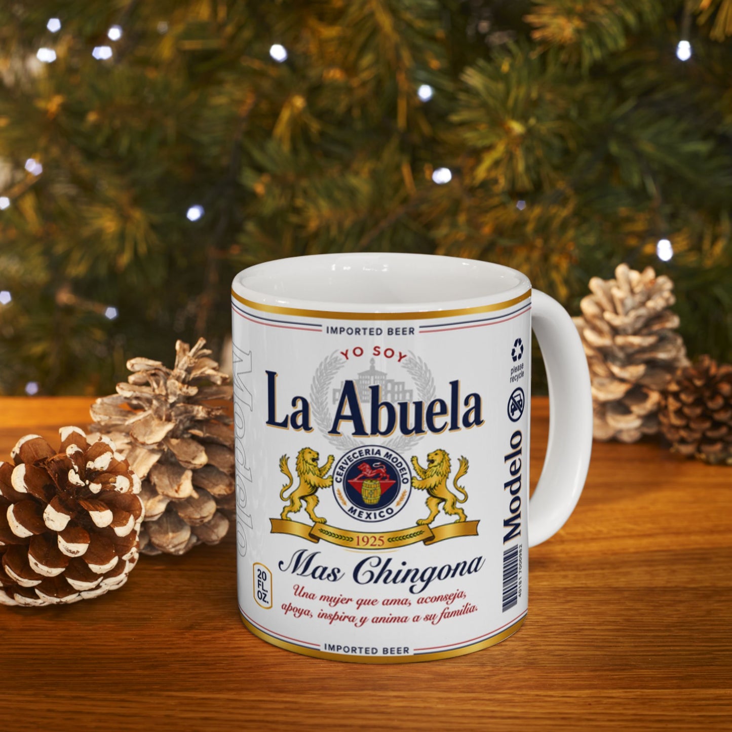 Yo Soy La Abuela Más Chingona Mug, Spanish Grandmother Gift