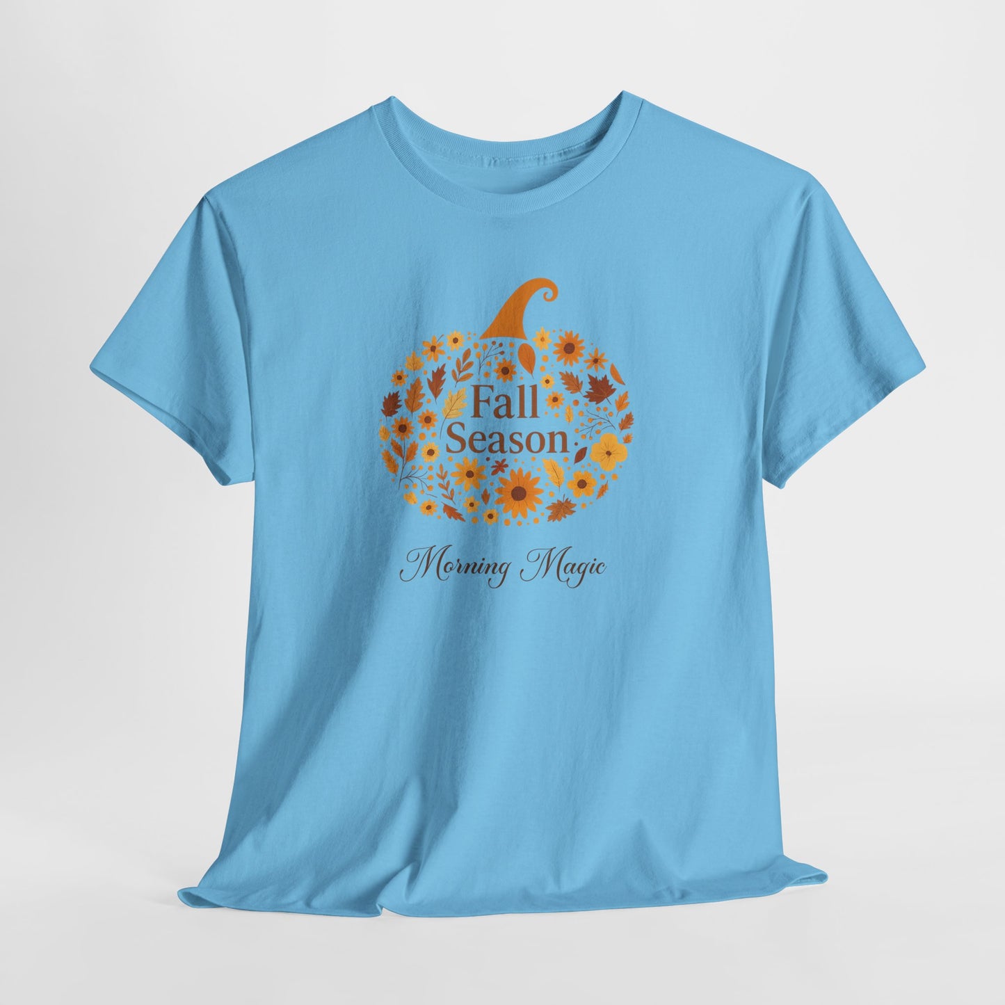 Fall Season Pumpkin T-Shirt, Morning Magic Graphic Tee
