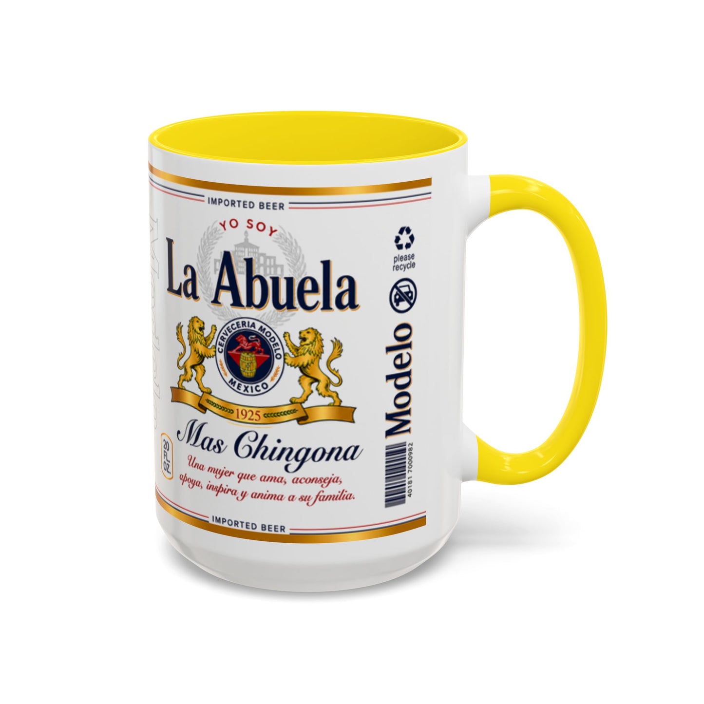 La Abuela Más Chingona Mug, Spanish Grandma Coffee Cup