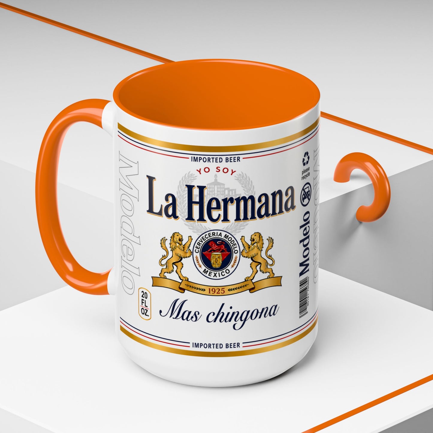 La Hermana Más Chingona Mug, Funny Spanish Sister Coffee Cup