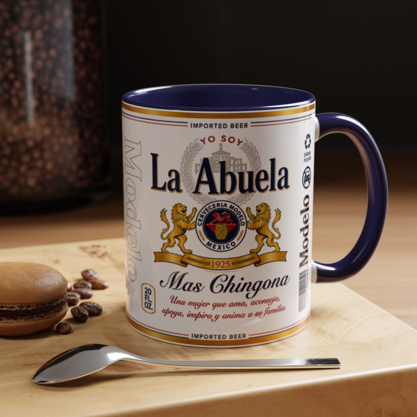 La Abuela Más Chingona Mug, Spanish Grandma Coffee Cup