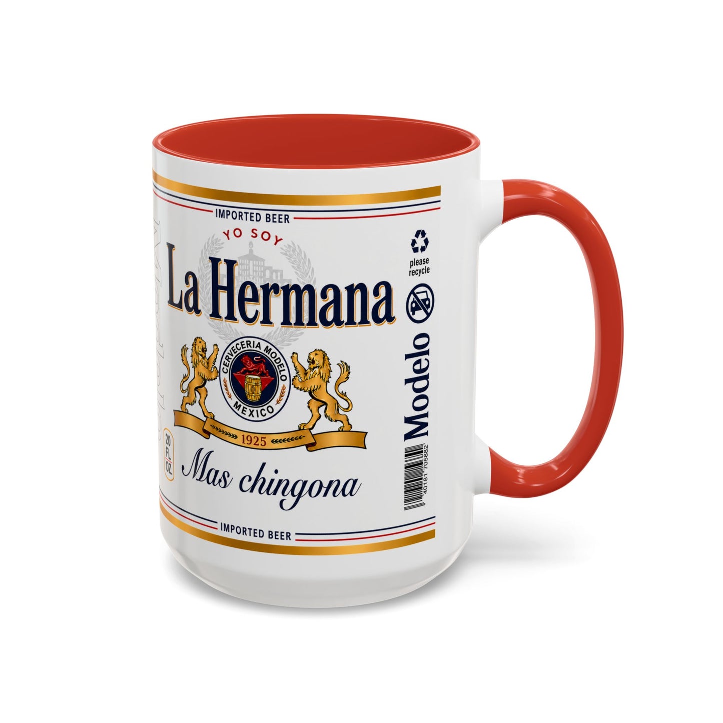 La Hermana Más Chingona Mug, Funny Spanish Sister Coffee Cup