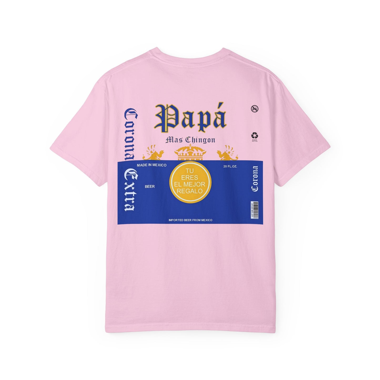 Beer T-shirt for Dads, Corona Extra Papa Mas Chingon