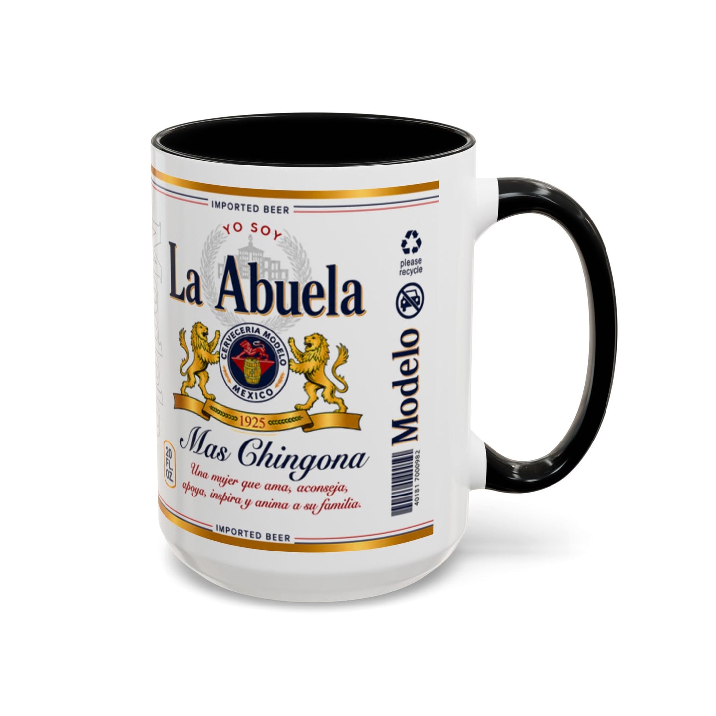 La Abuela Más Chingona Mug, Spanish Grandma Coffee Cup