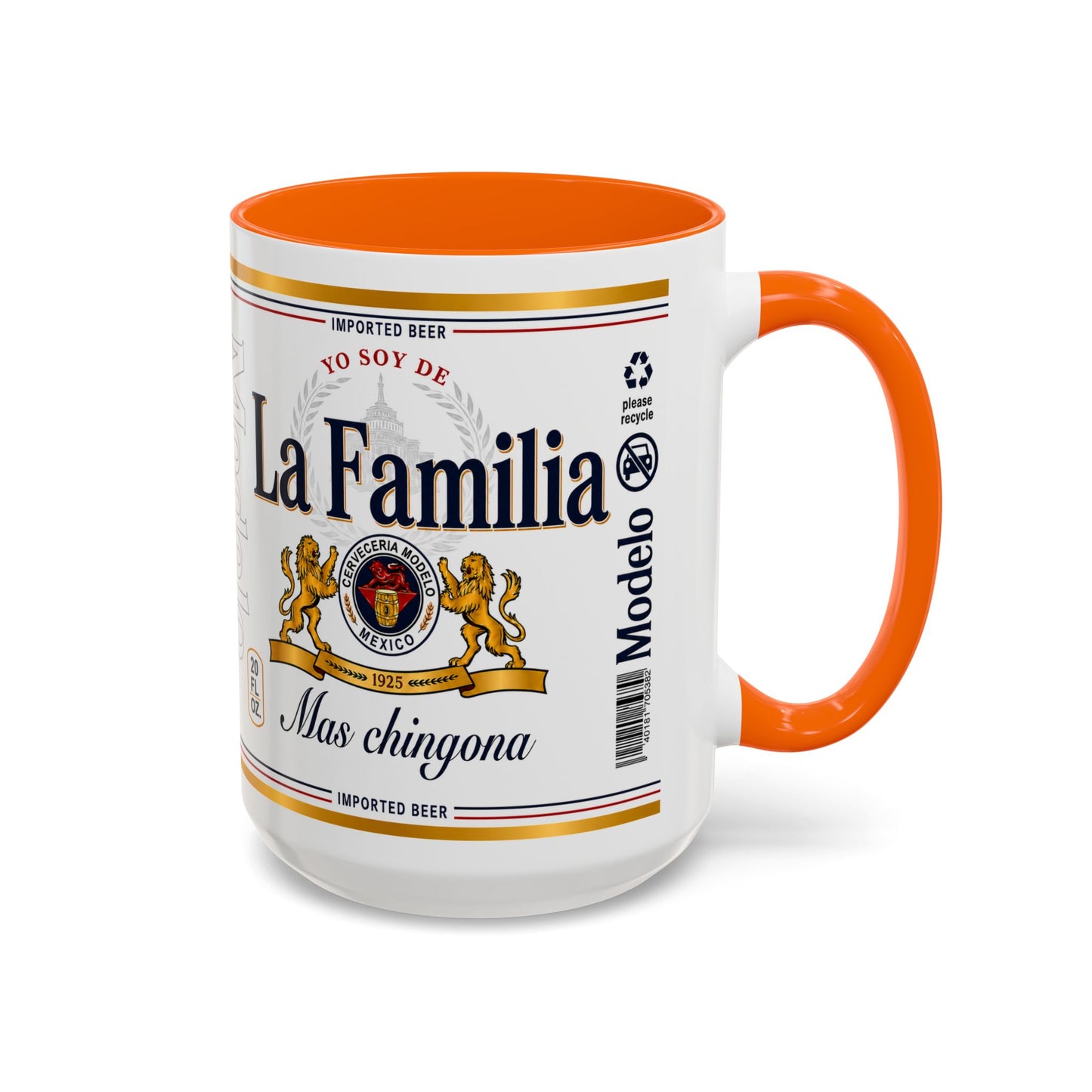 La Familia Más Chingona Mug, Funny Spanish Family Coffee Cup