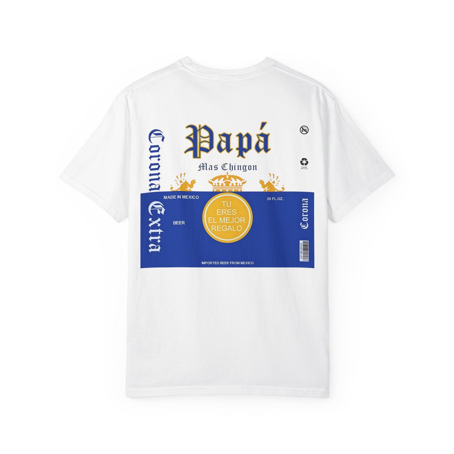 Beer T-shirt for Dads, Corona Extra Papa Mas Chingon