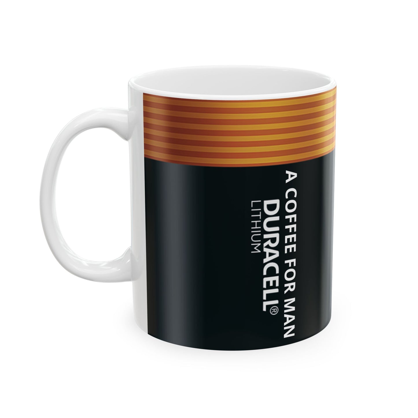 Funny Battery Coffee Mug for Men, Unique Power Cup
