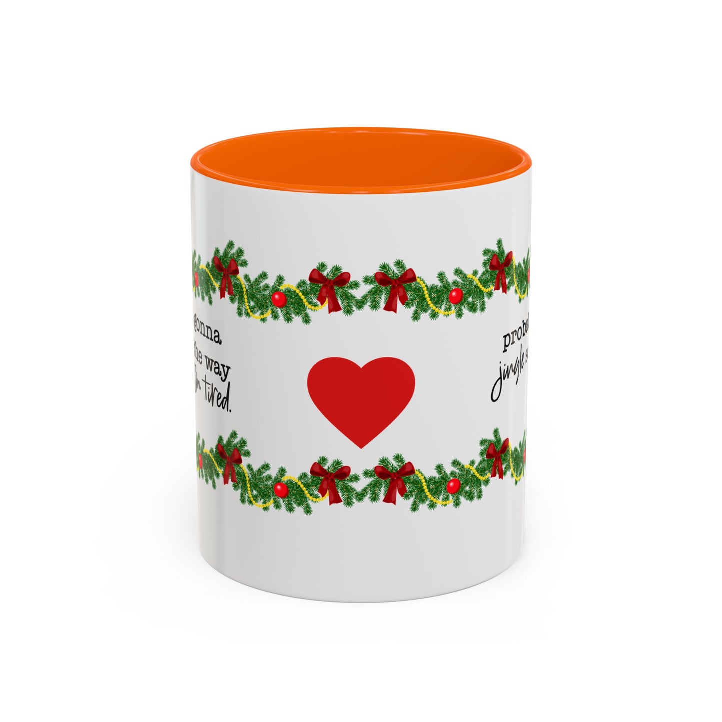 Funny Christmas Garland Mug.