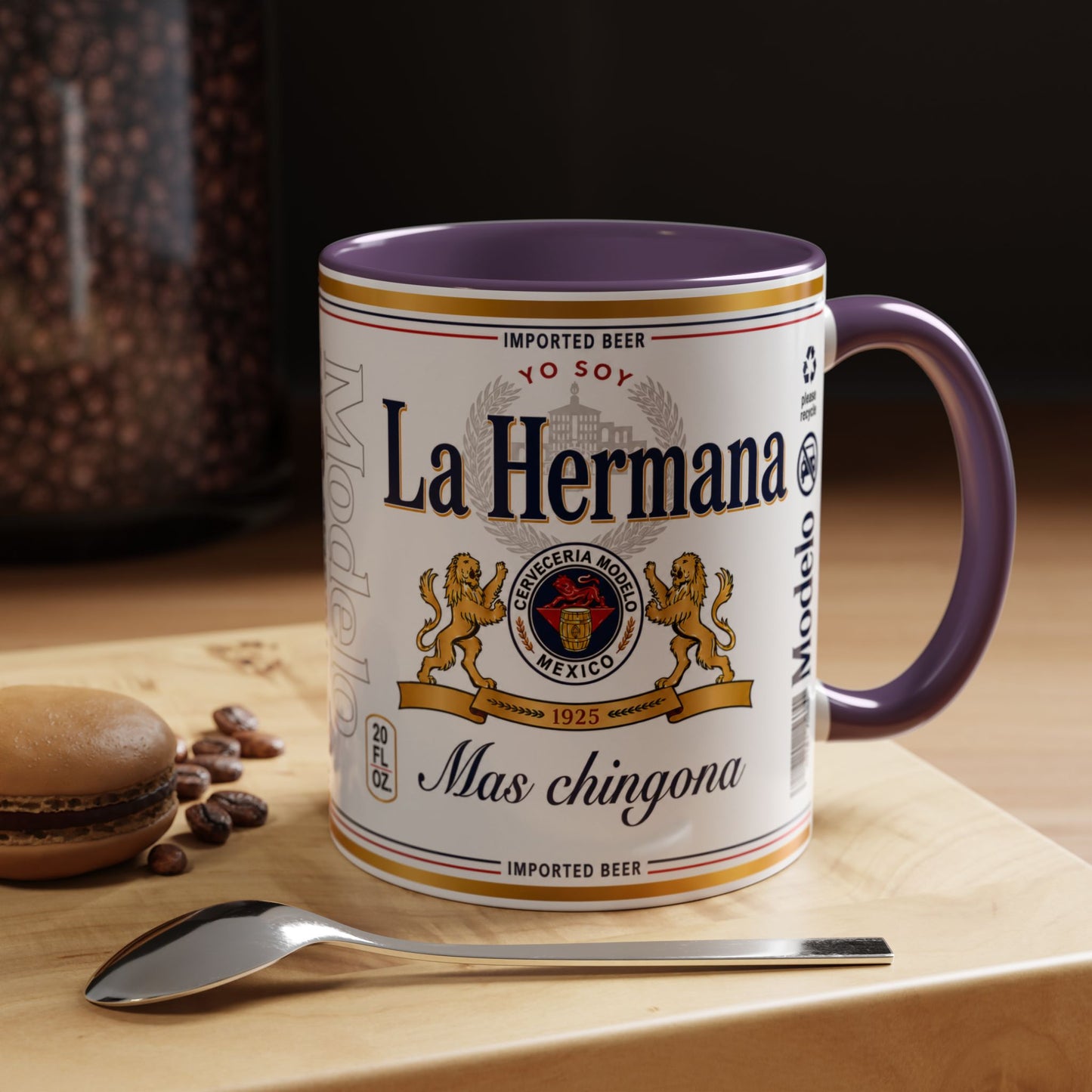 La Hermana Más Chingona Mug, Funny Spanish Sister Coffee Cup