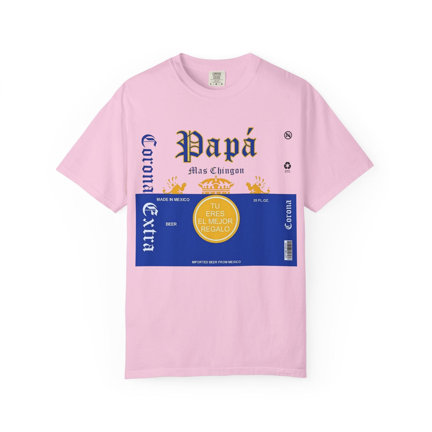 Beer T-shirt for Dads, Corona Extra Papa Mas Chingon