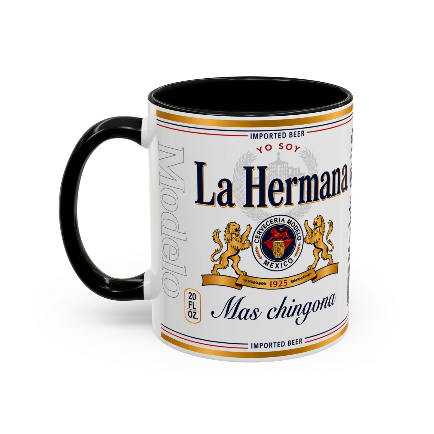 La Hermana Más Chingona Mug, Funny Spanish Sister Coffee Cup