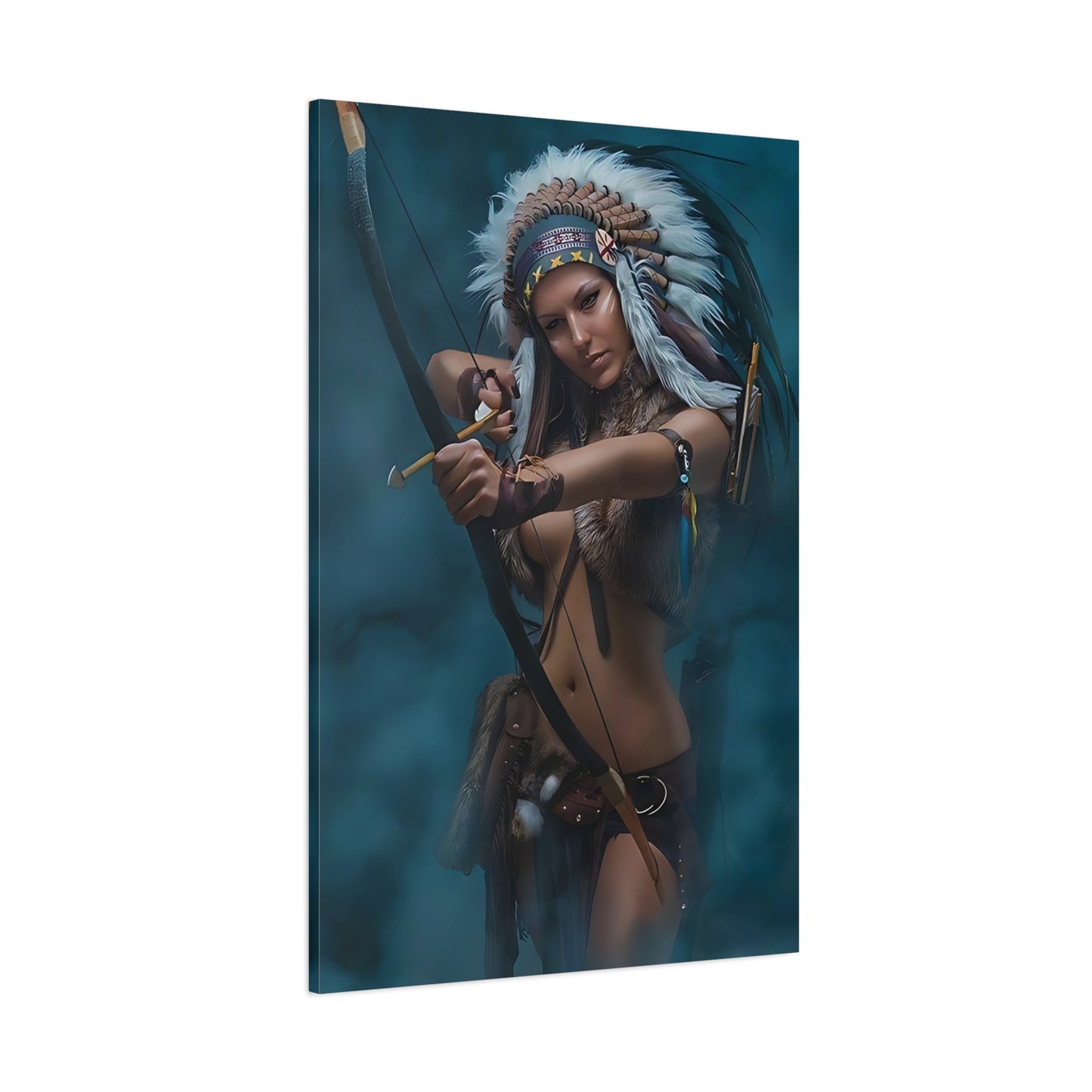 Warrior Spirit – Canvas Wall Art with Bow and Arrow