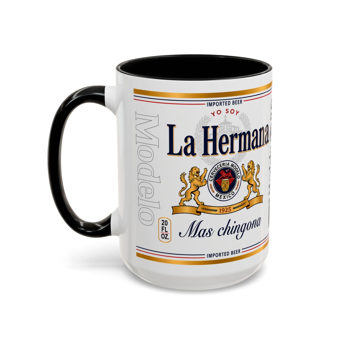 La Hermana Más Chingona Mug, Funny Spanish Sister Coffee Cup