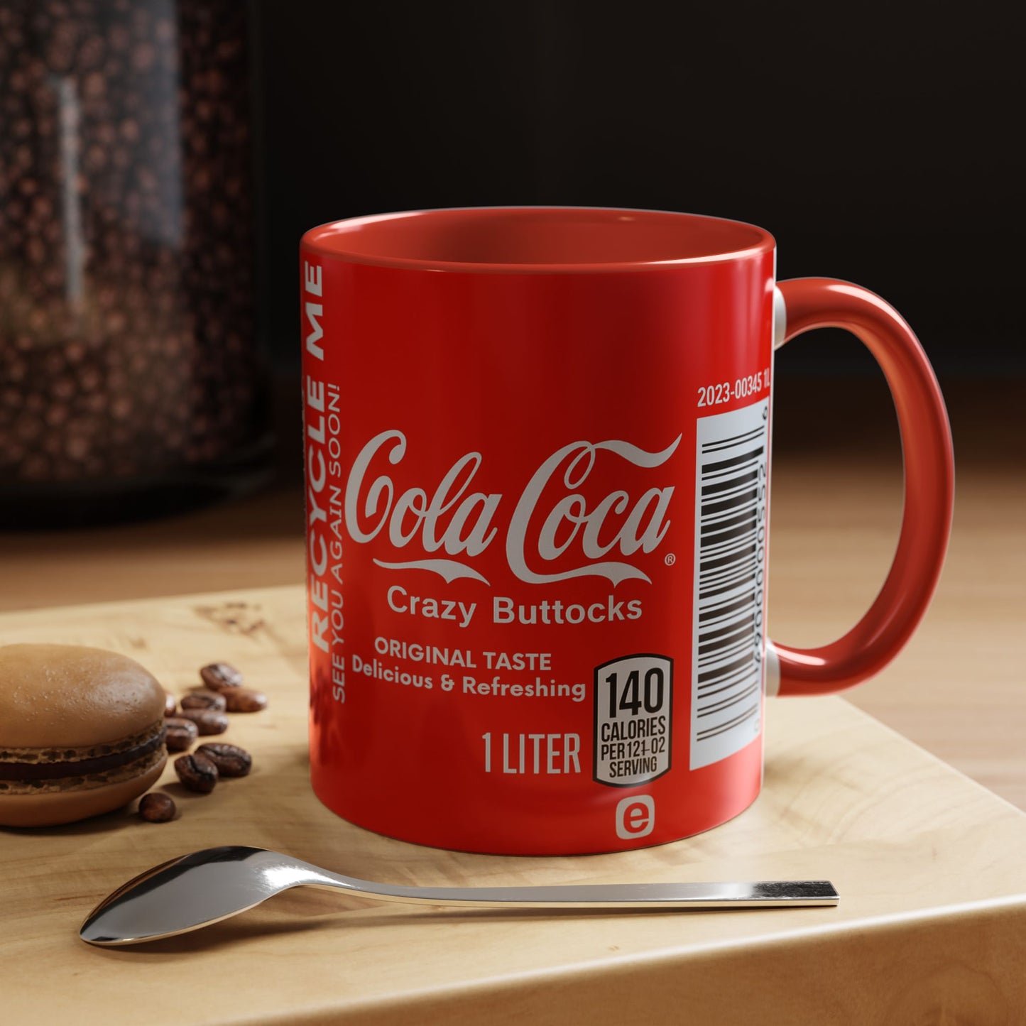 Cola Loca Funny Mug, Crazy Buttocks Design Cup