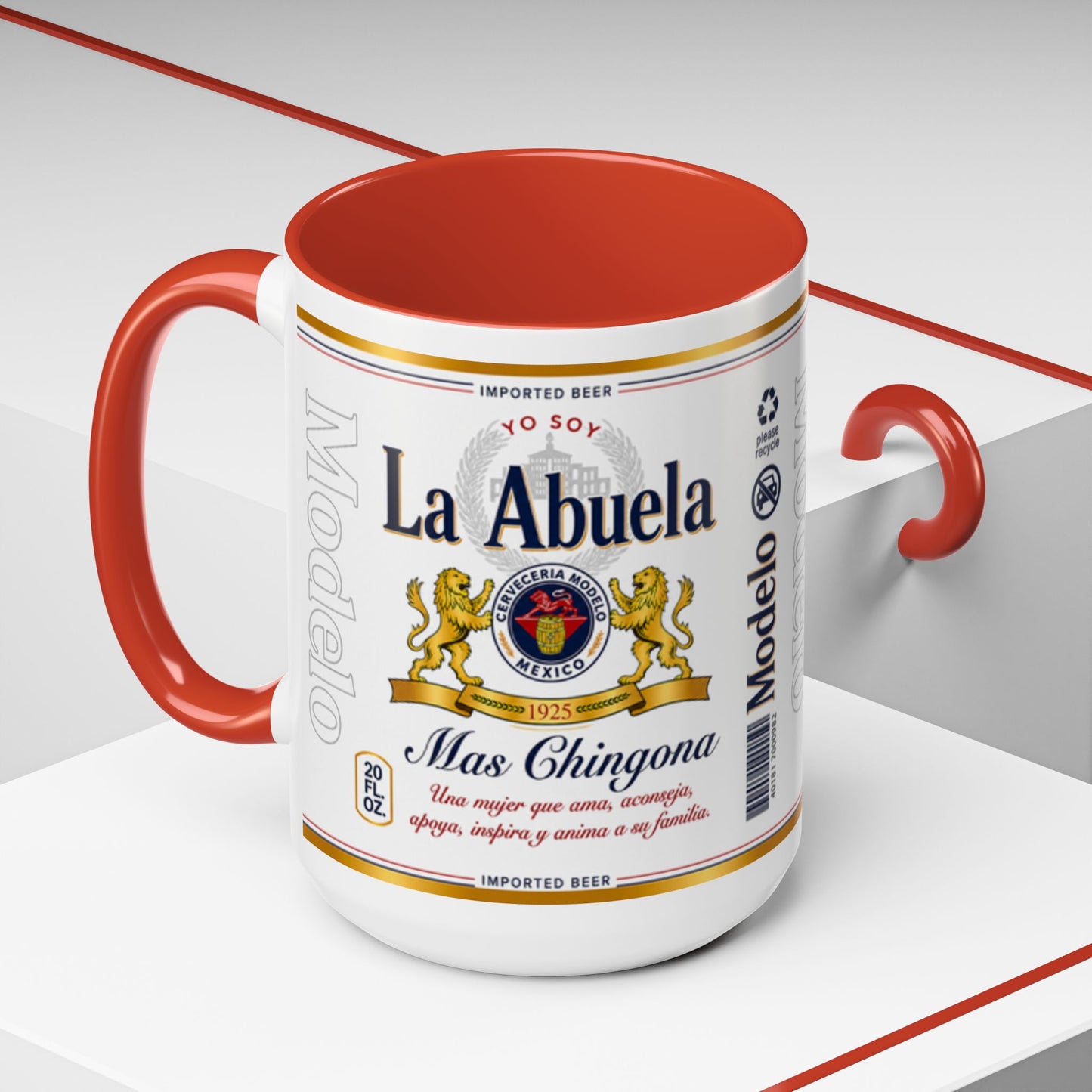 La Abuela Más Chingona Mug, Spanish Grandma Coffee Cup