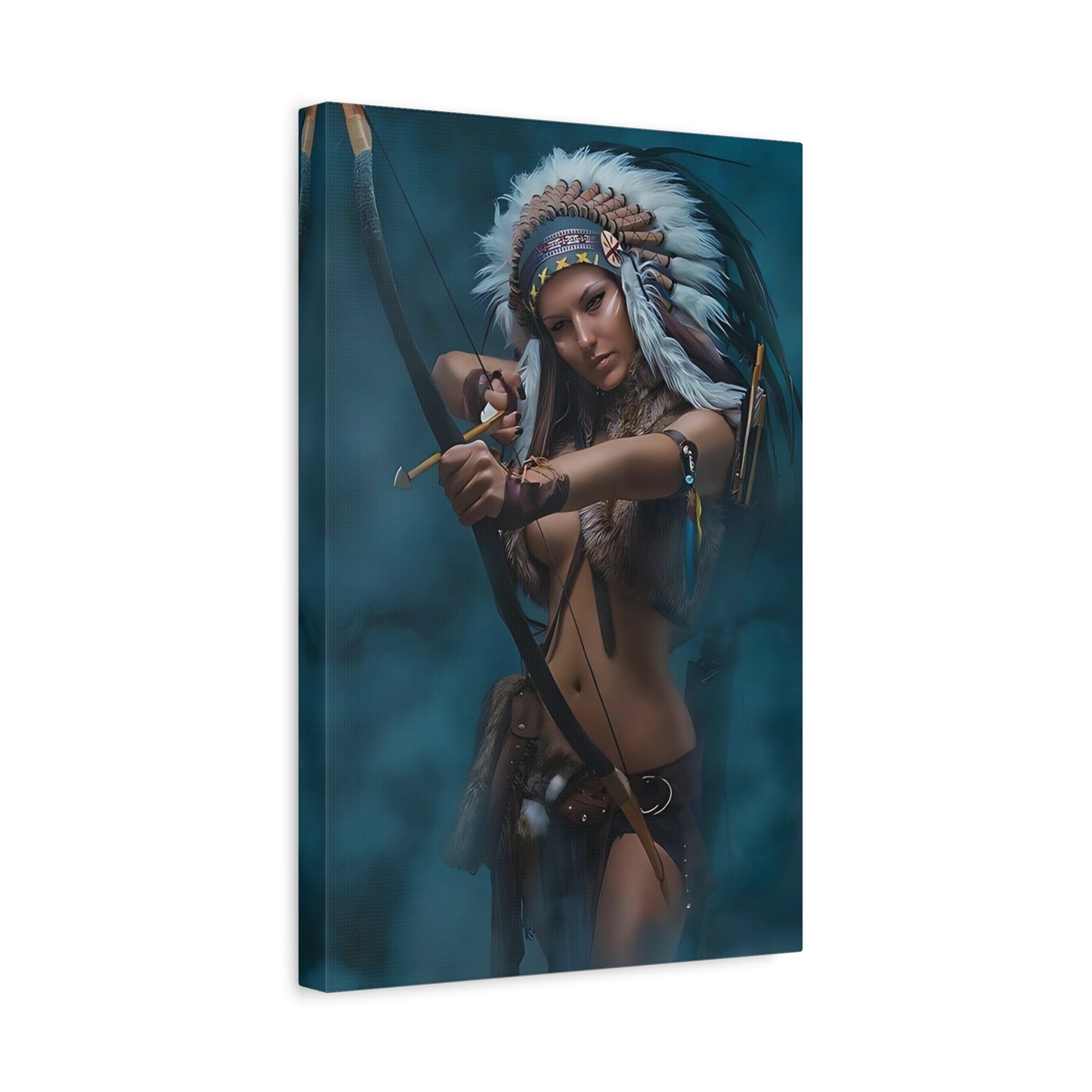 Warrior Spirit – Canvas Wall Art with Bow and Arrow