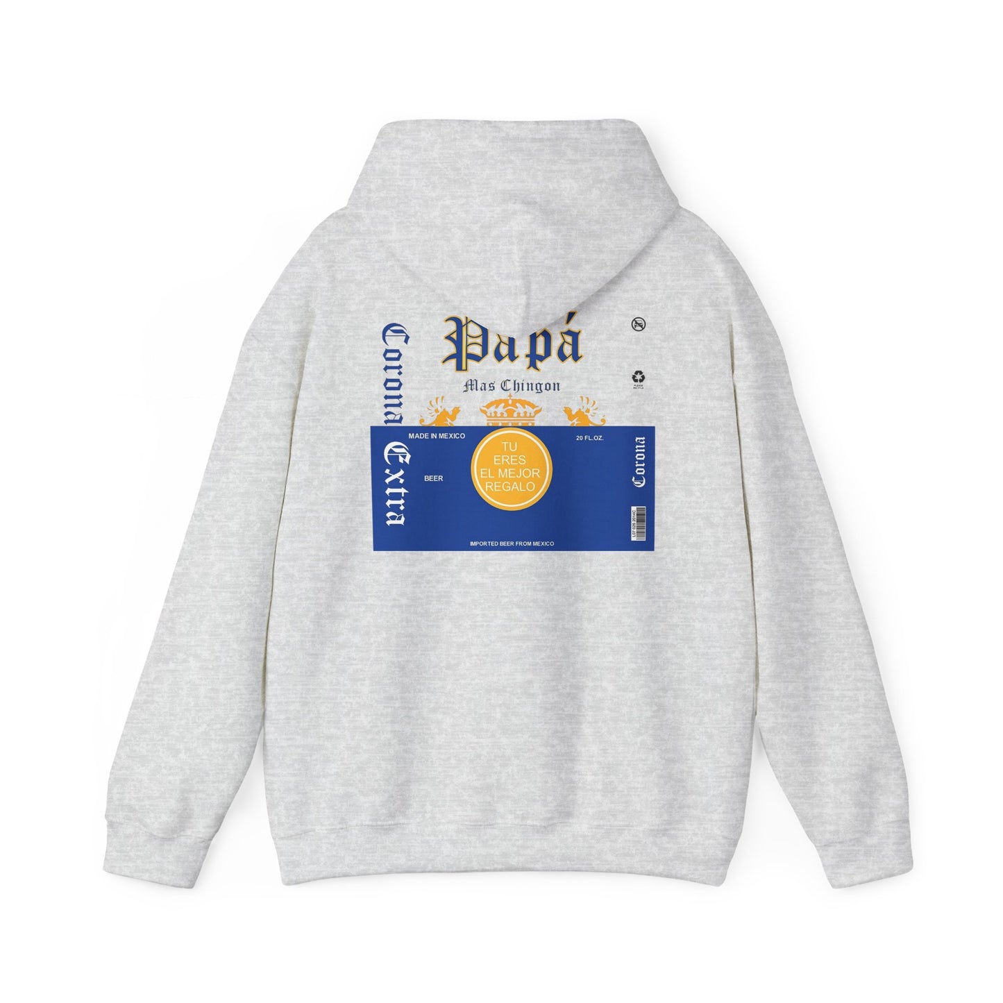 Cool Hoodie for Dad, Corona Extra Papa Mas Chingon