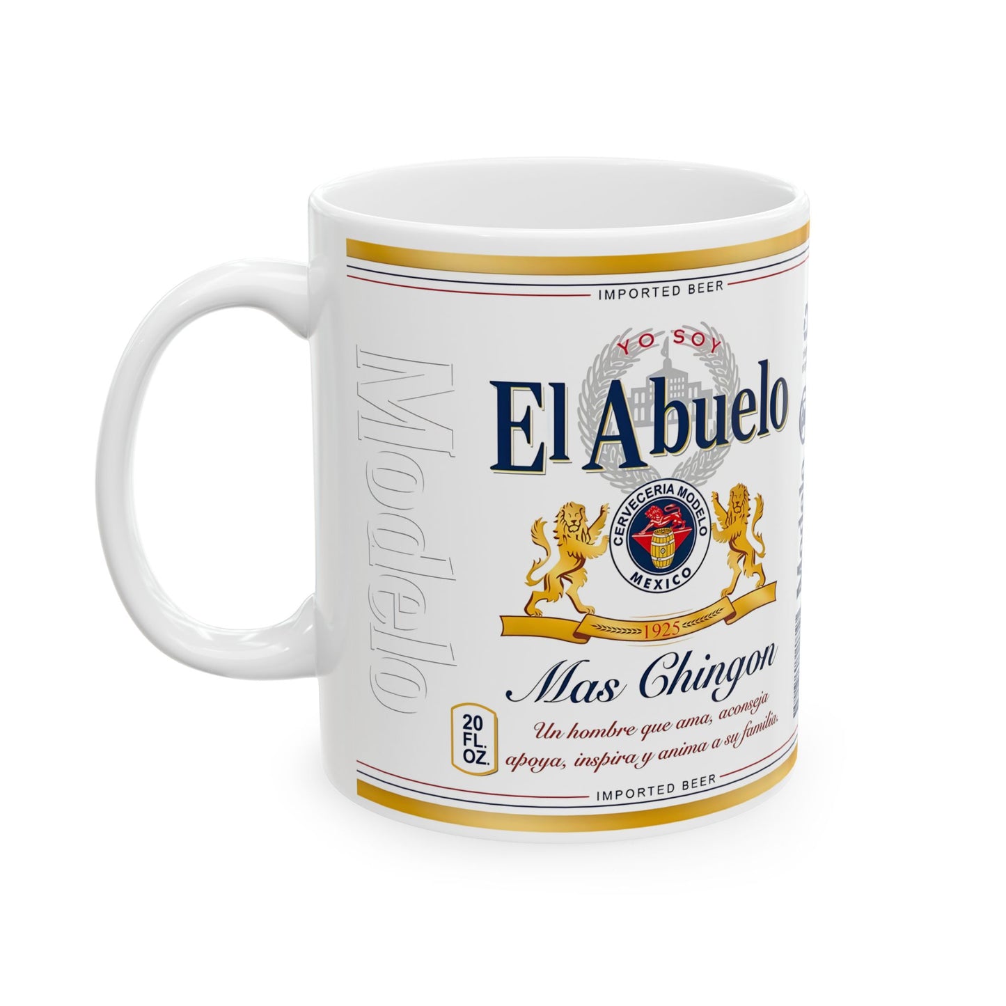 El Abuelo Mas Chingon Coffee Mug, Funny Drinking Cup