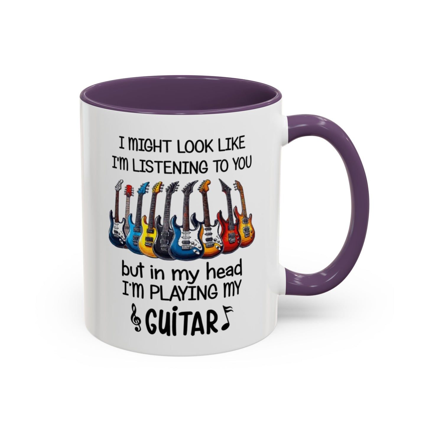 Funny Guitar Coffee Mug, I’m Playing My Guitar Cup