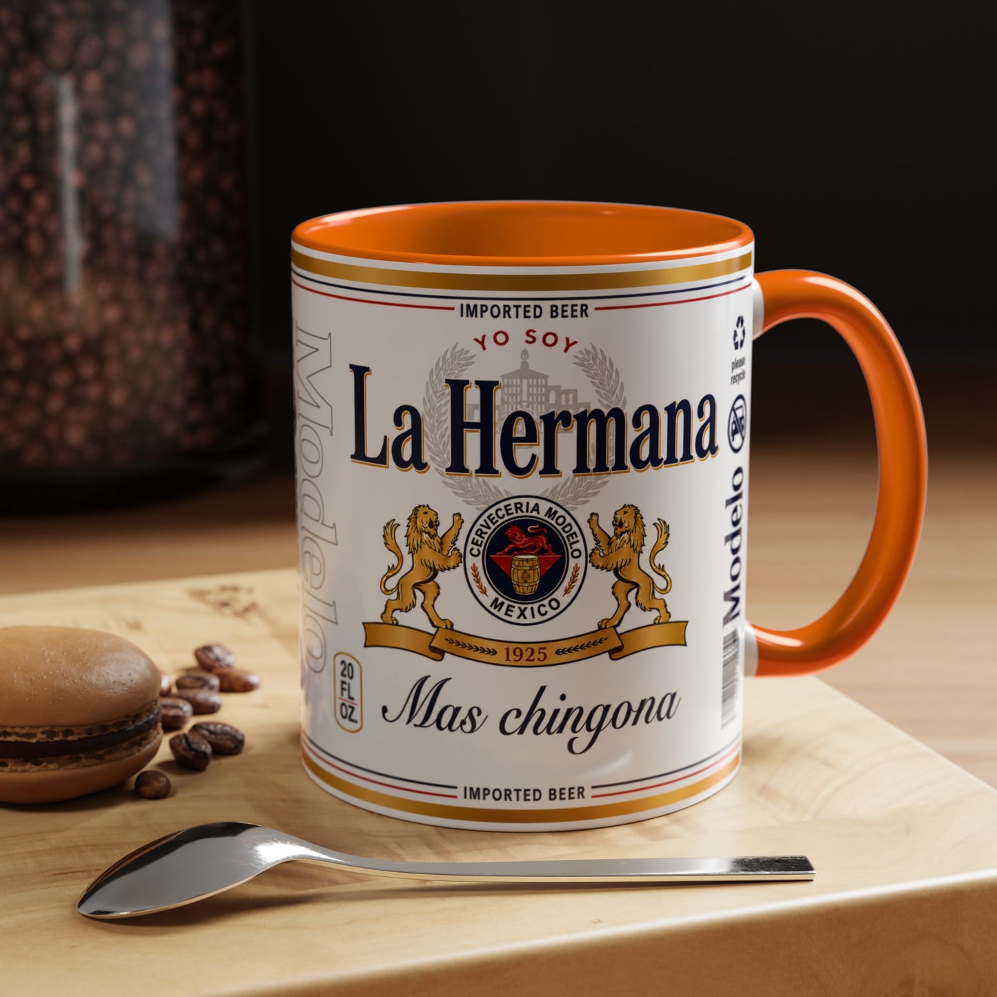 La Hermana Más Chingona Mug, Funny Spanish Sister Coffee Cup