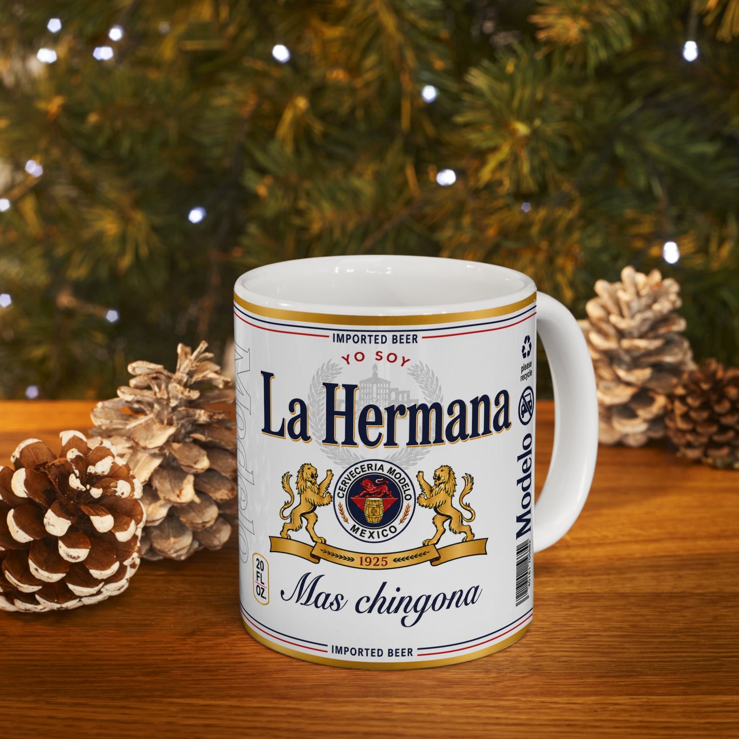 Yo Soy La Hermana Más Chingona Mug, Spanish Sister Gift