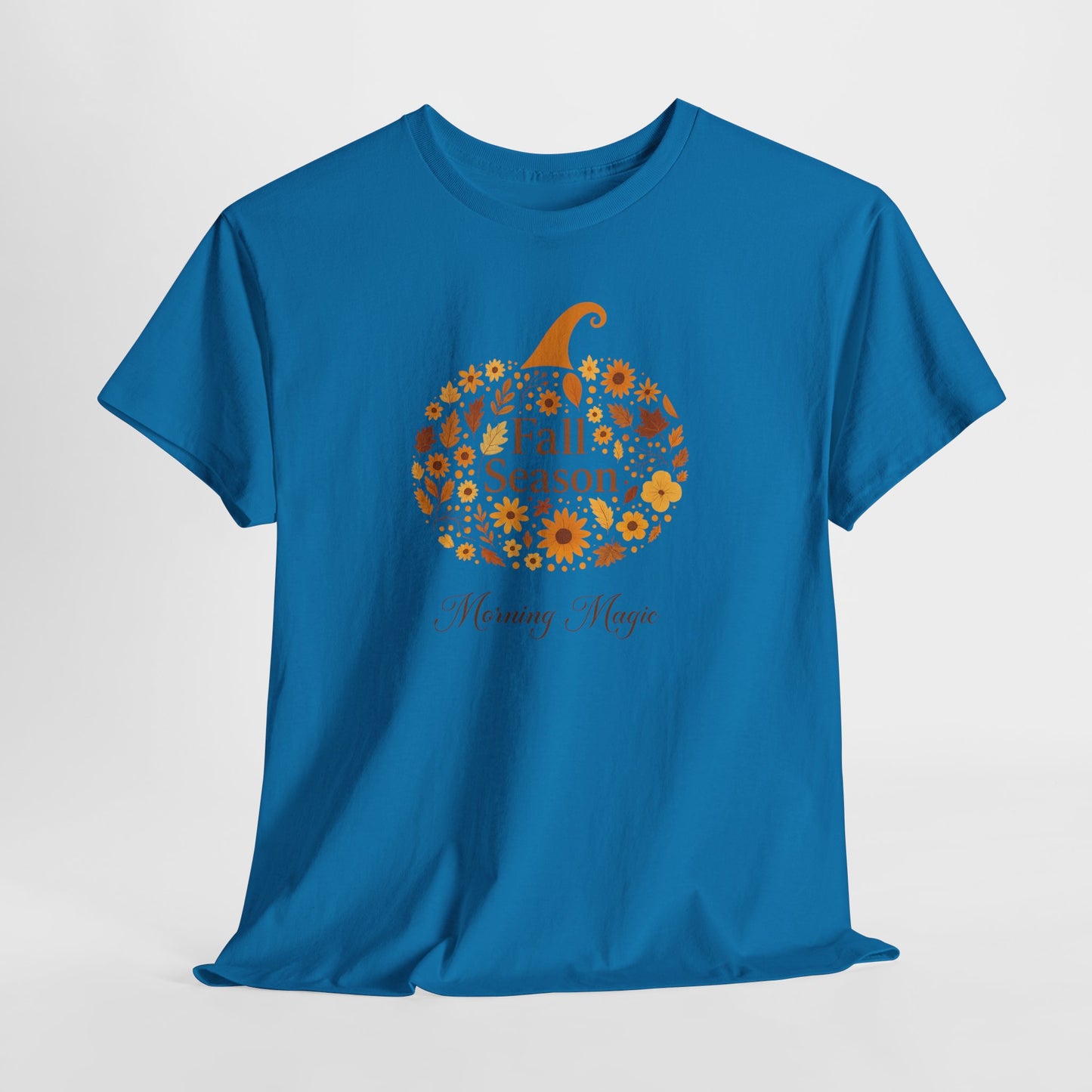 Fall Season Pumpkin T-Shirt, Morning Magic Graphic Tee