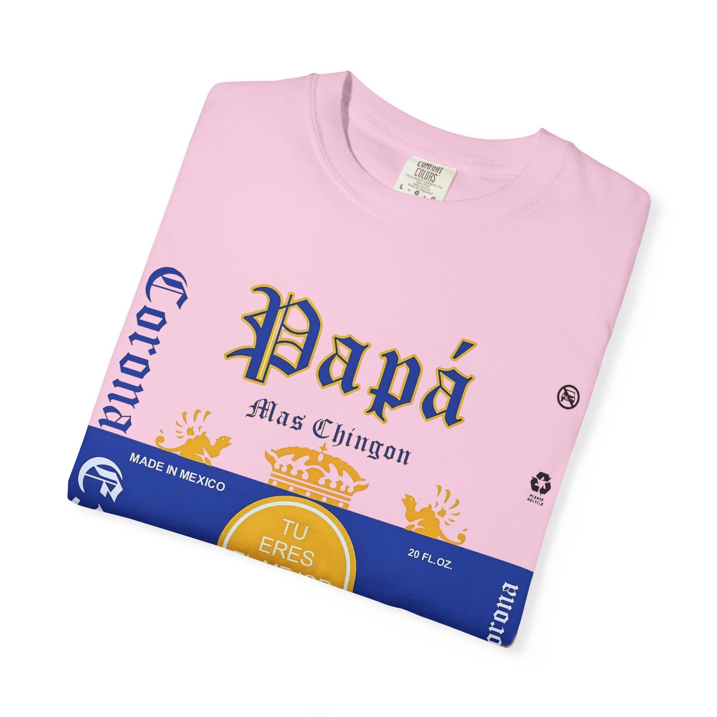 Beer T-shirt for Dads, Corona Extra Papa Mas Chingon