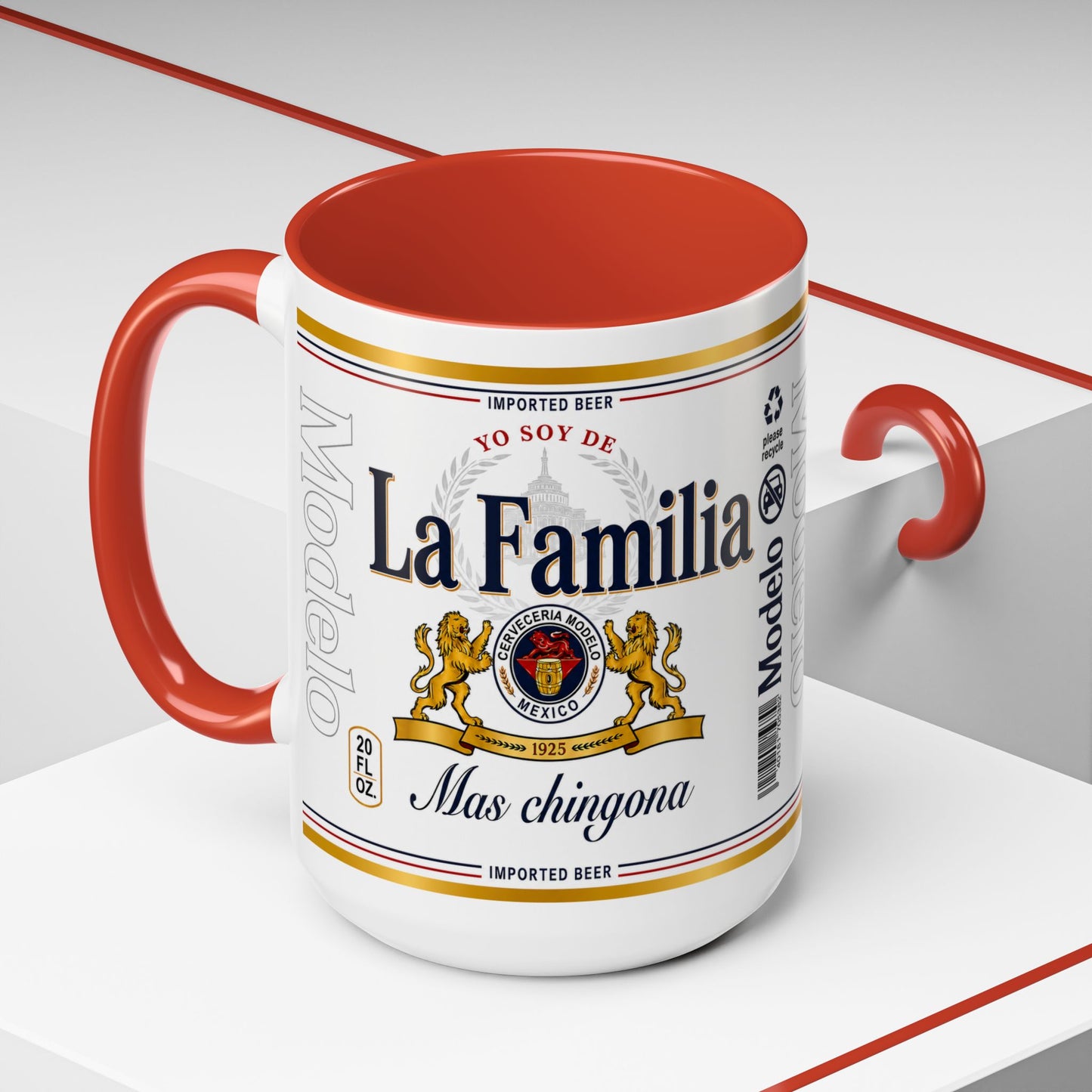 La Familia Más Chingona Mug, Funny Spanish Family Coffee Cup