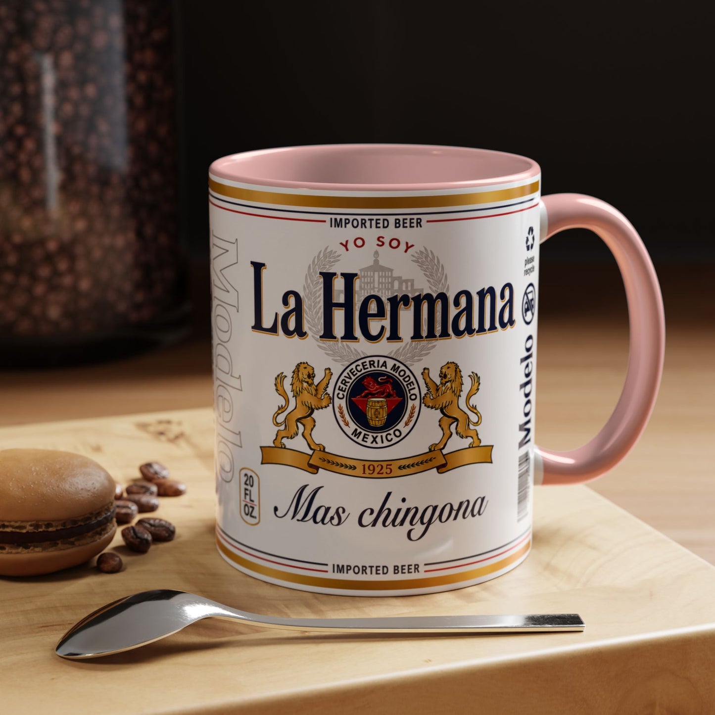La Hermana Más Chingona Mug, Funny Spanish Sister Coffee Cup