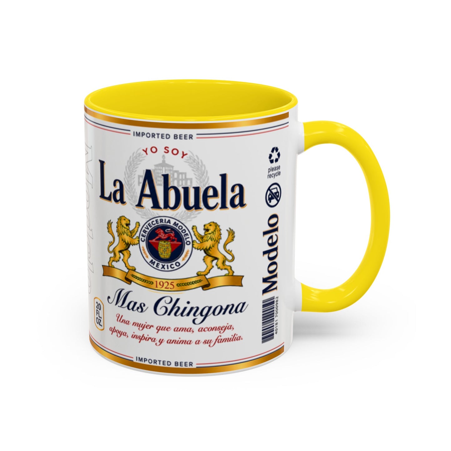 La Abuela Más Chingona Mug, Spanish Grandma Coffee Cup