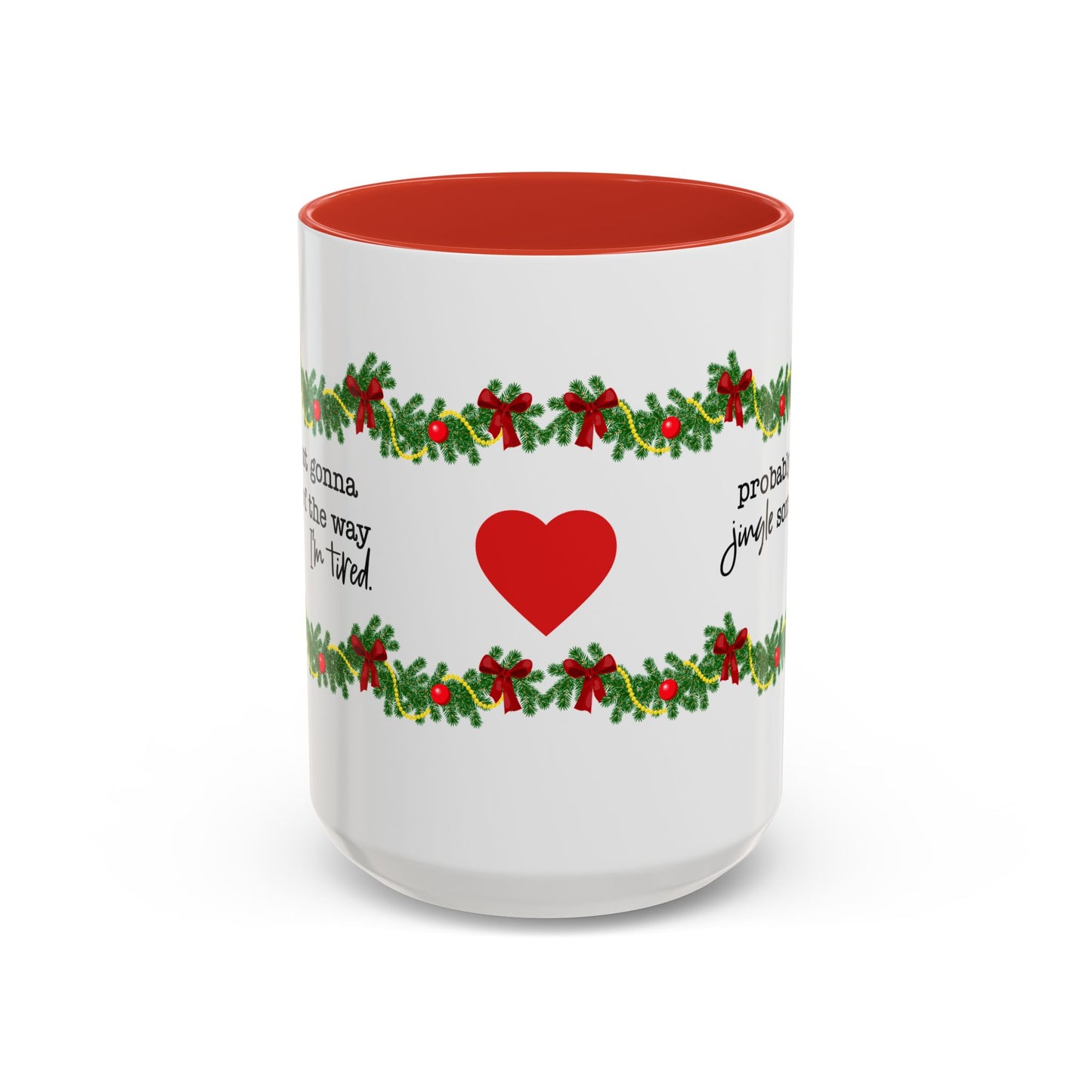 Funny Christmas Garland Mug.