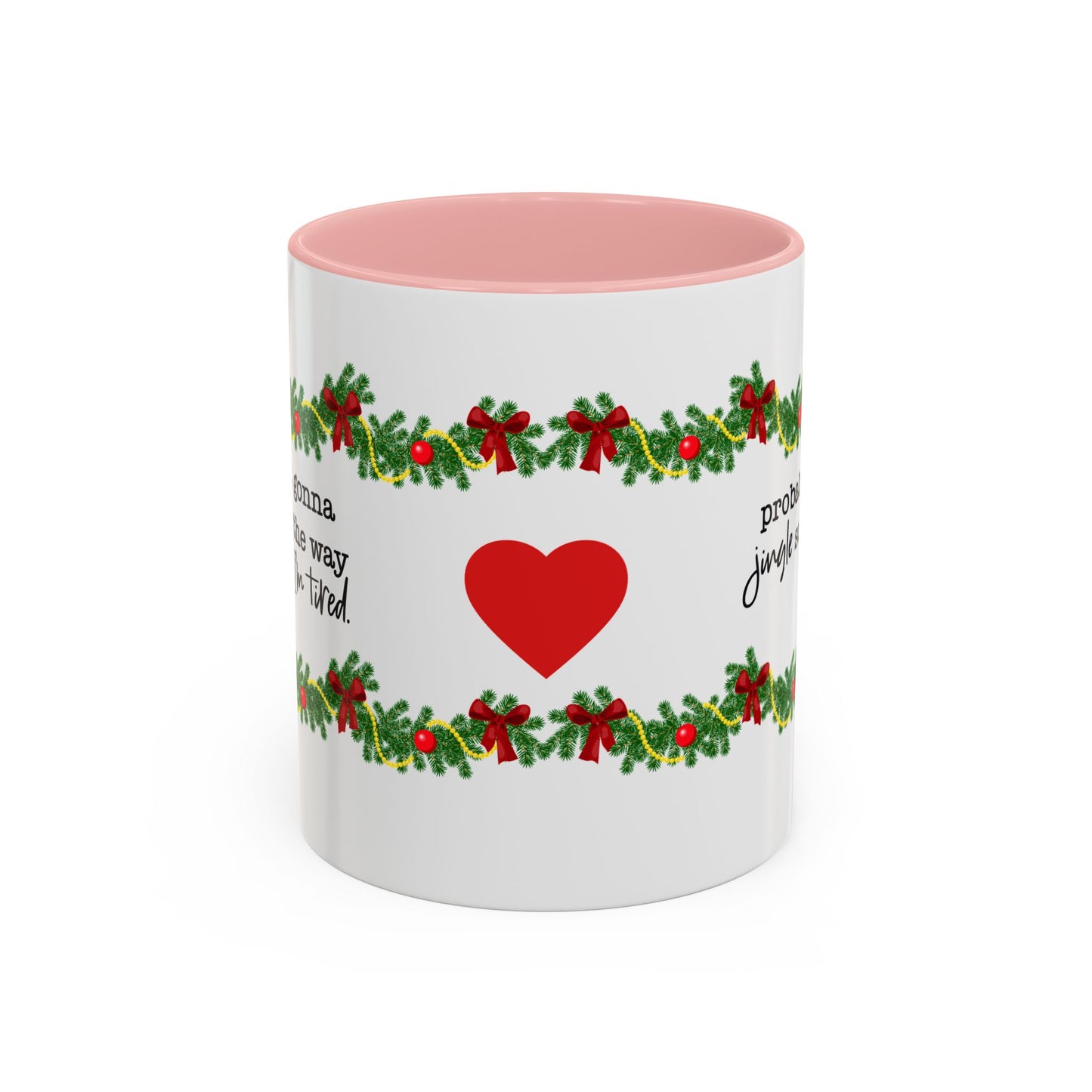 Funny Christmas Garland Mug.