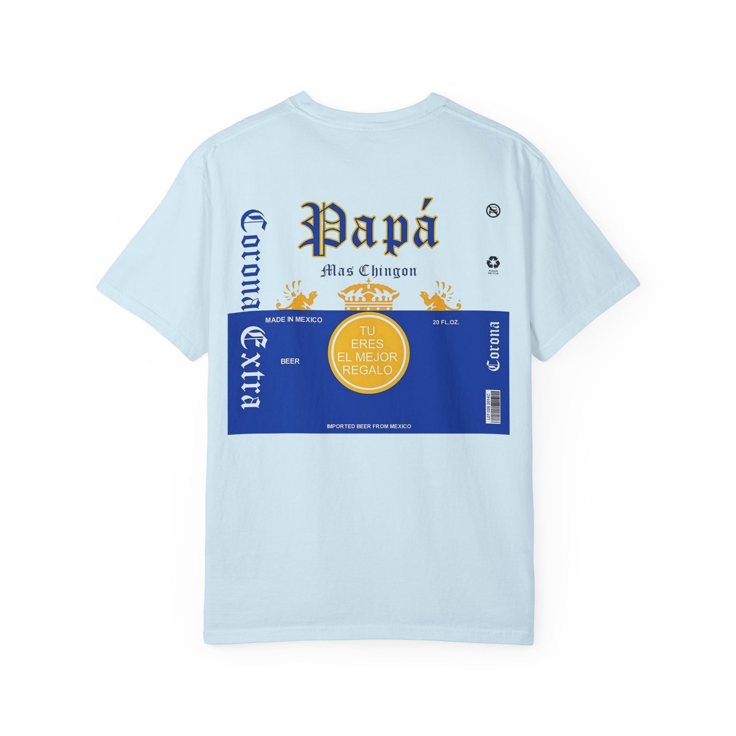 Beer T-shirt for Dads, Corona Extra Papa Mas Chingon